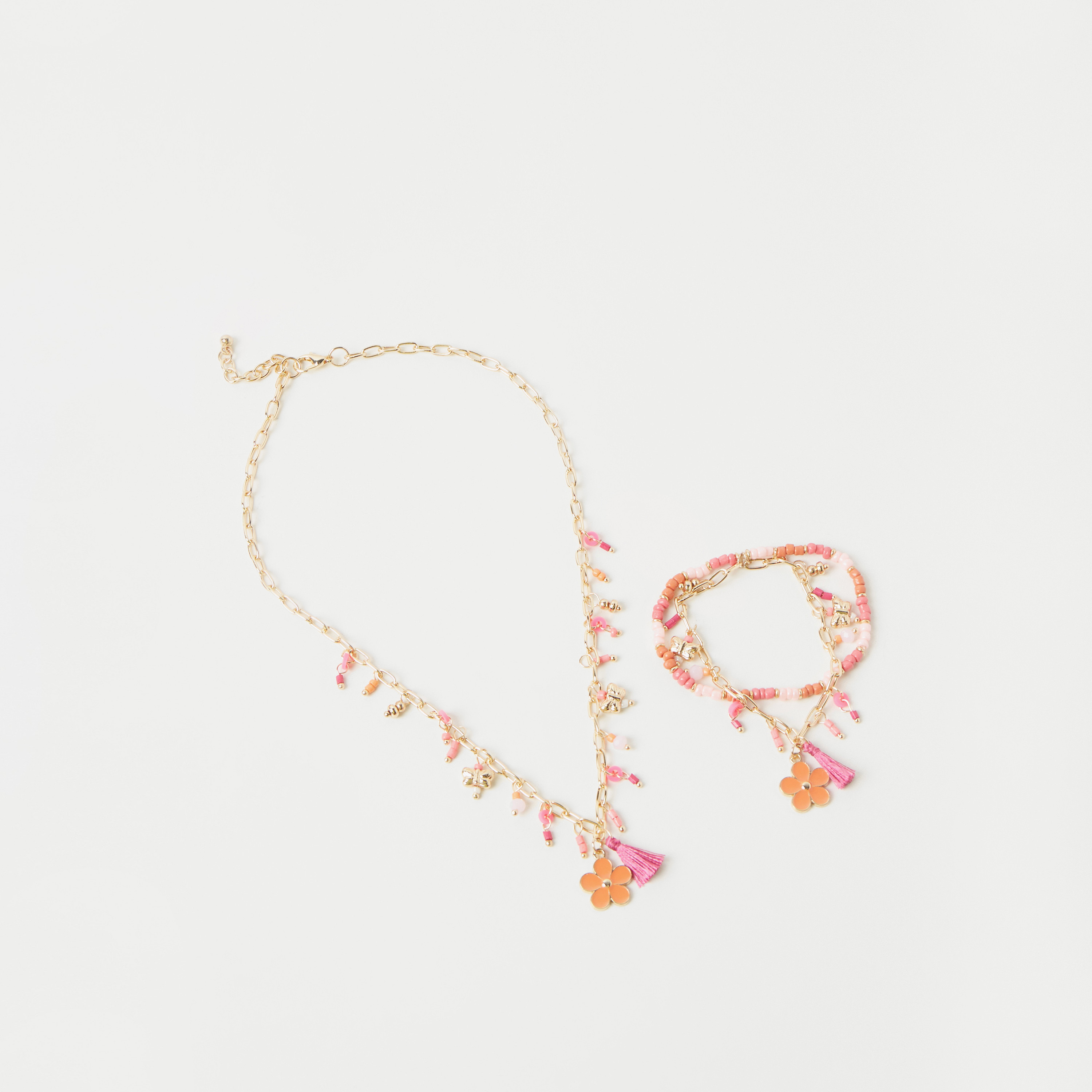 طقم سوار وعقد مزين بالخرز من تشارمز-girls-accessories-jewellery-image-1