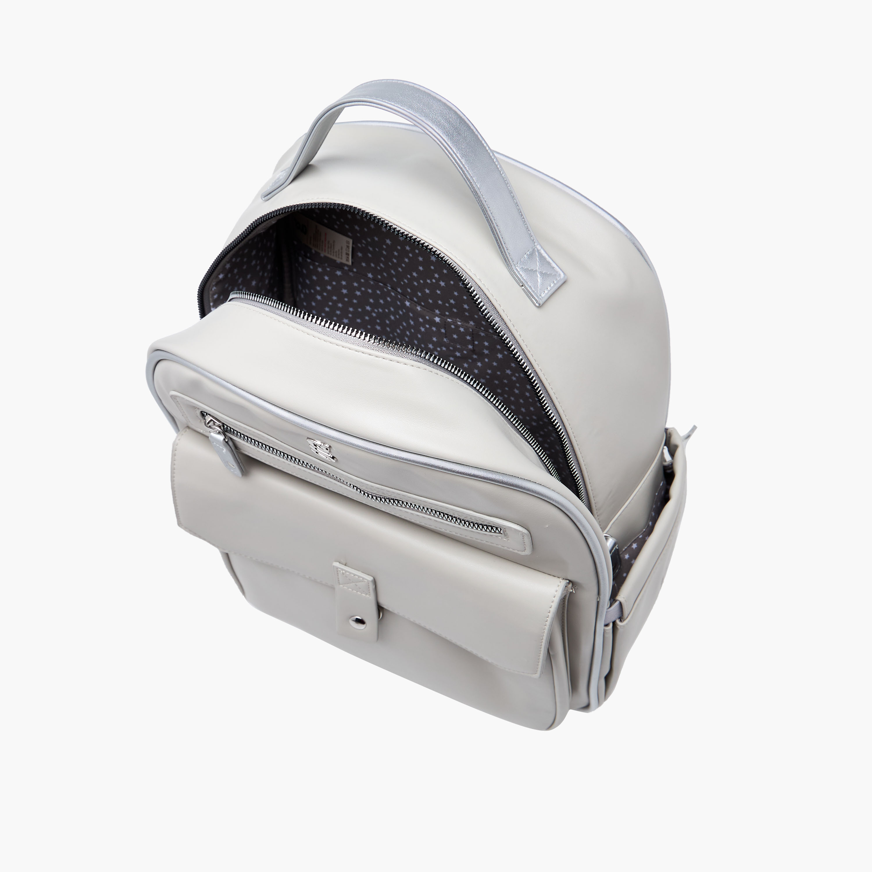 شنطة ظهرحفاضات سادة بسحّاب إغلاق وحمّالات كتف قابلة للتعديل من جيجلز-baby-gear-diaperbags-image-12