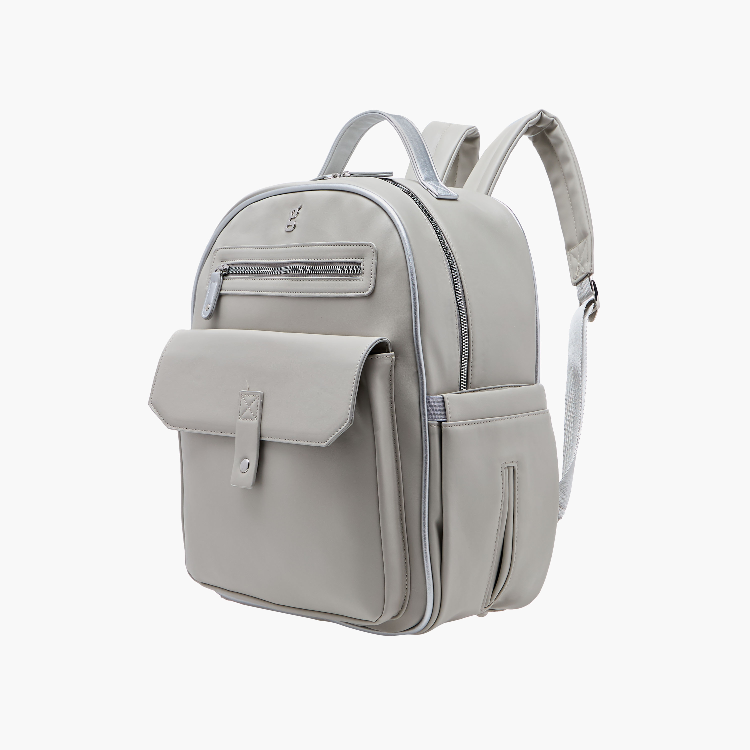 شنطة ظهرحفاضات سادة بسحّاب إغلاق وحمّالات كتف قابلة للتعديل من جيجلز-baby-gear-diaperbags-image-4