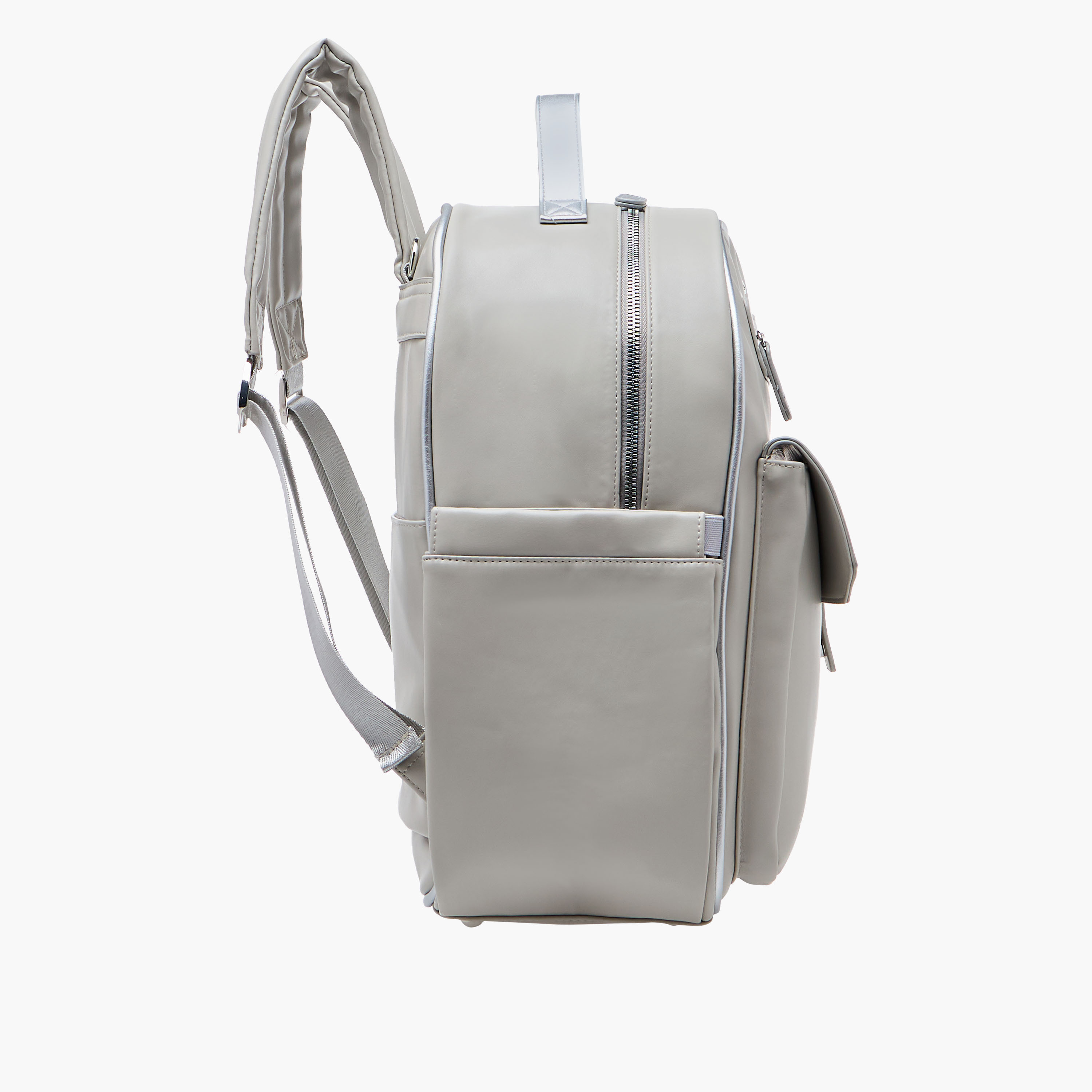 شنطة ظهرحفاضات سادة بسحّاب إغلاق وحمّالات كتف قابلة للتعديل من جيجلز-baby-gear-diaperbags-image-6