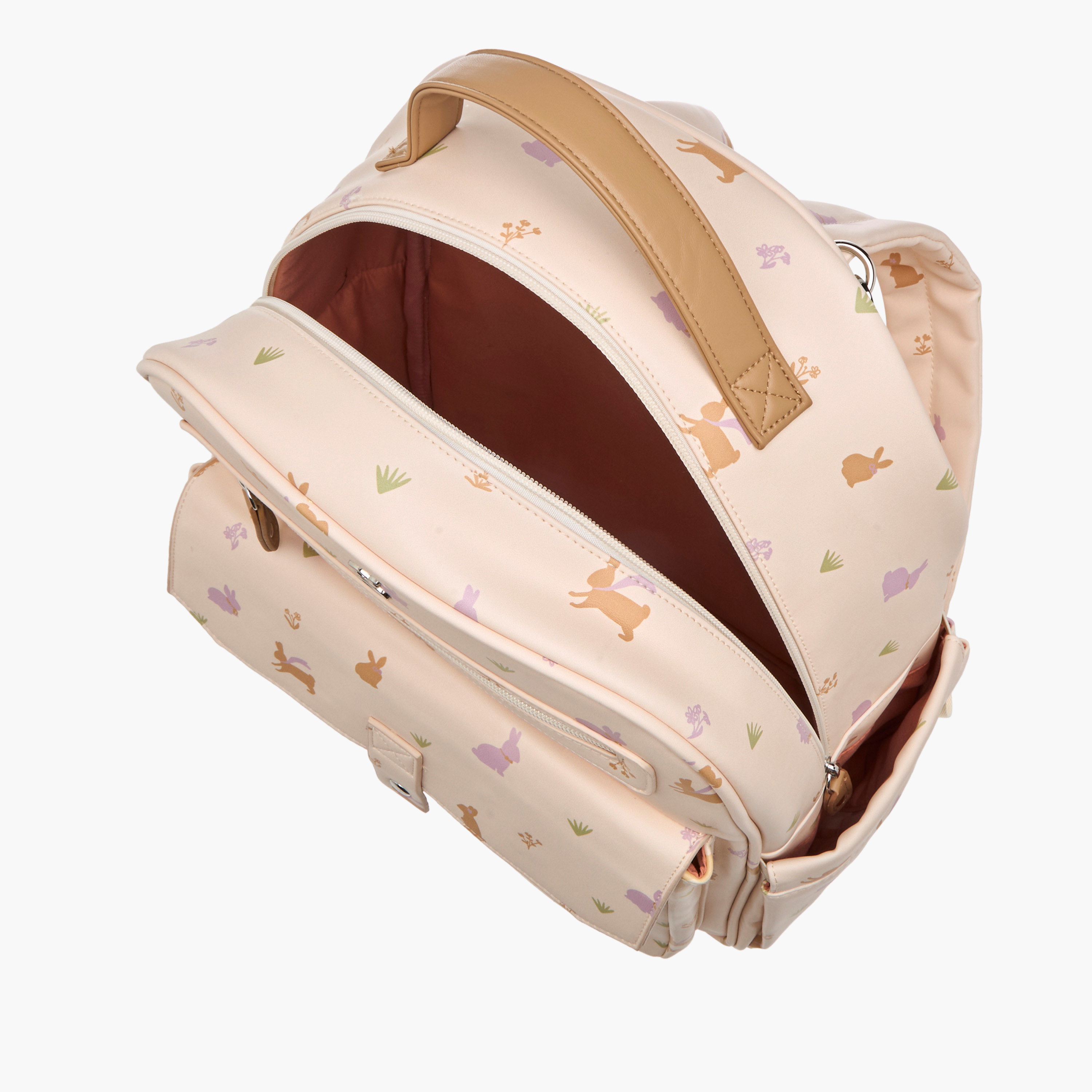 Giggles Printed Diaper Backpack with Adjustable Straps and Zip Closure-baby-diapering-diaperbags-image-15