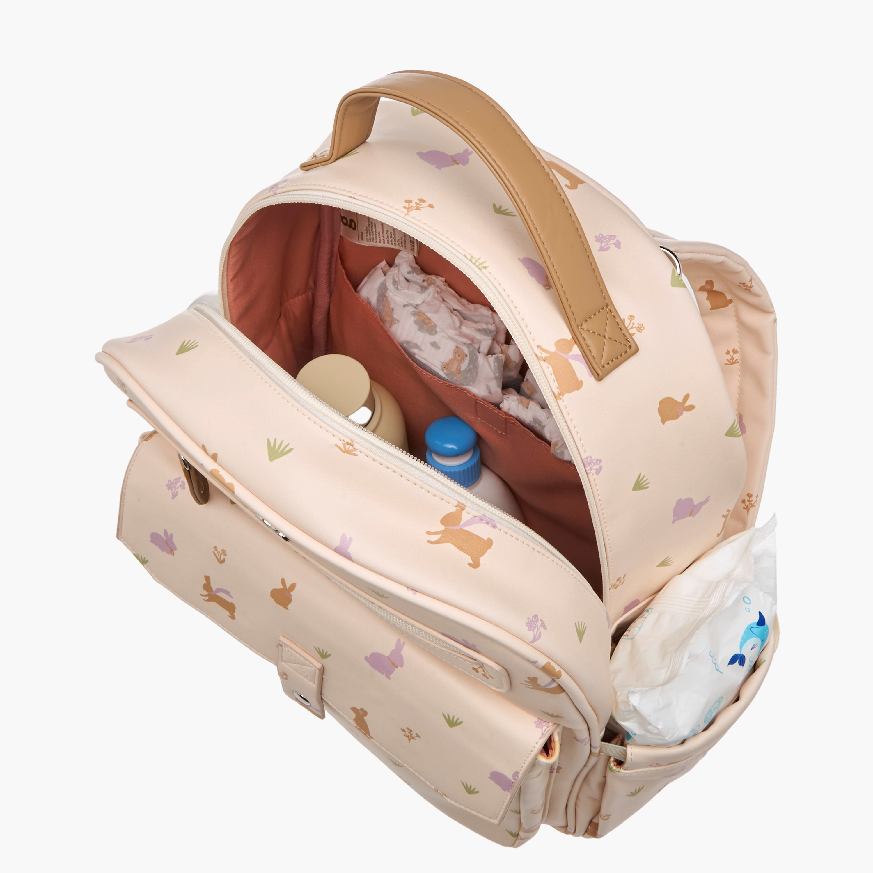 Giggles Printed Diaper Backpack with Adjustable Straps and Zip Closure-baby-diapering-diaperbags-image-16