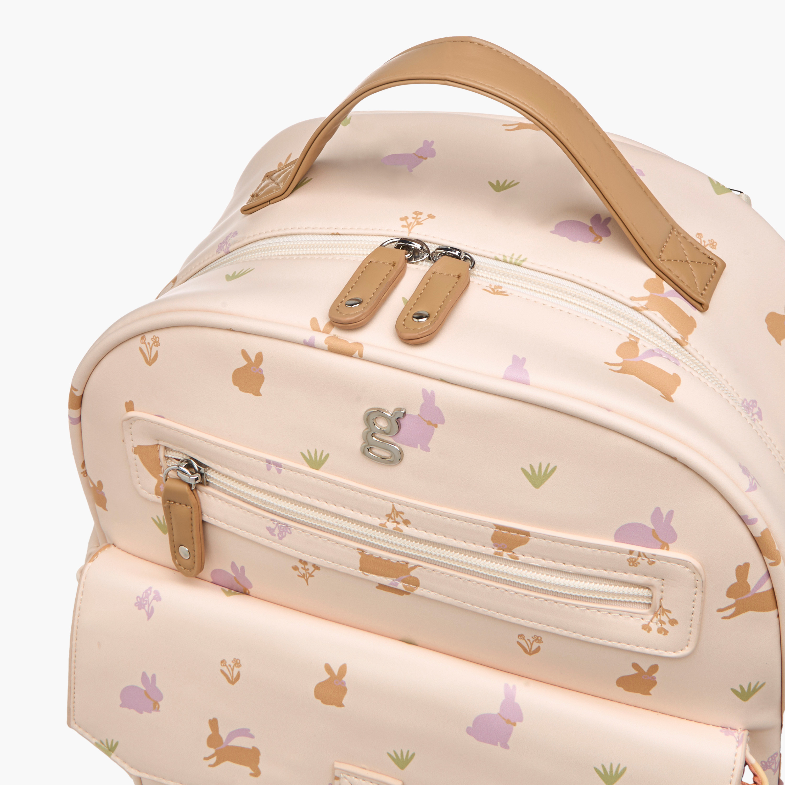 Giggles Printed Diaper Backpack with Adjustable Straps and Zip Closure-baby-diapering-diaperbags-image-9