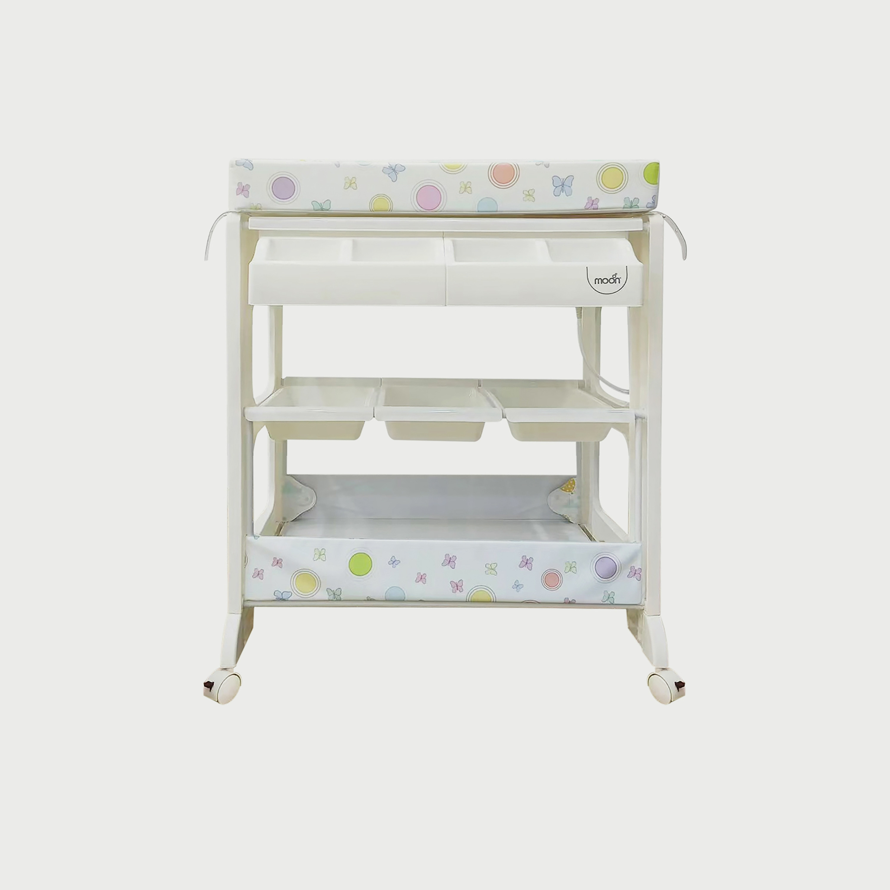 Moon Changing Station, Baby Elephants with Balloons-baby-bathandcare-changingtables-image-1