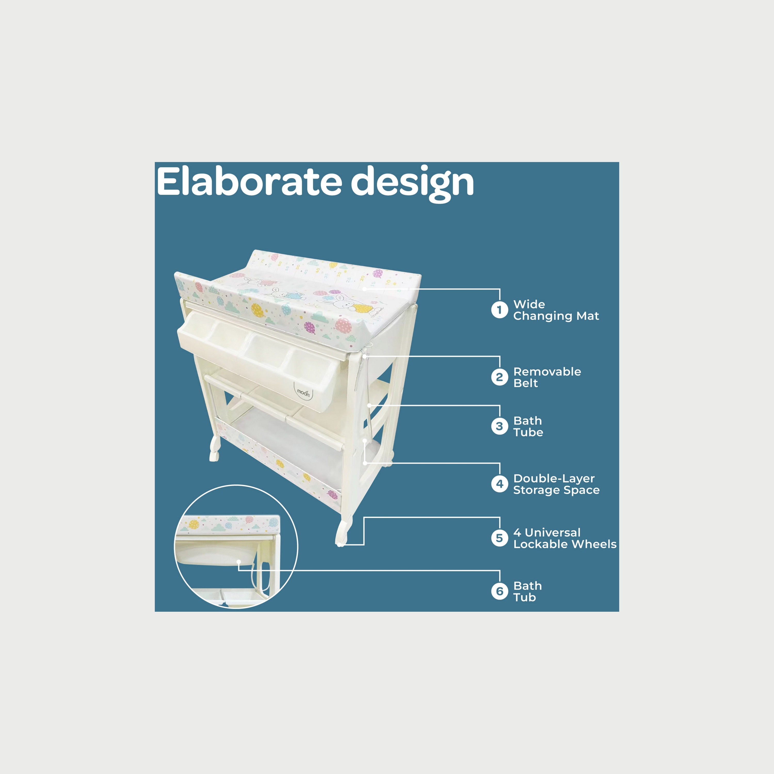 Moon Changing Station, Flying Rabbits-baby-bathandcare-changingtables-image-4