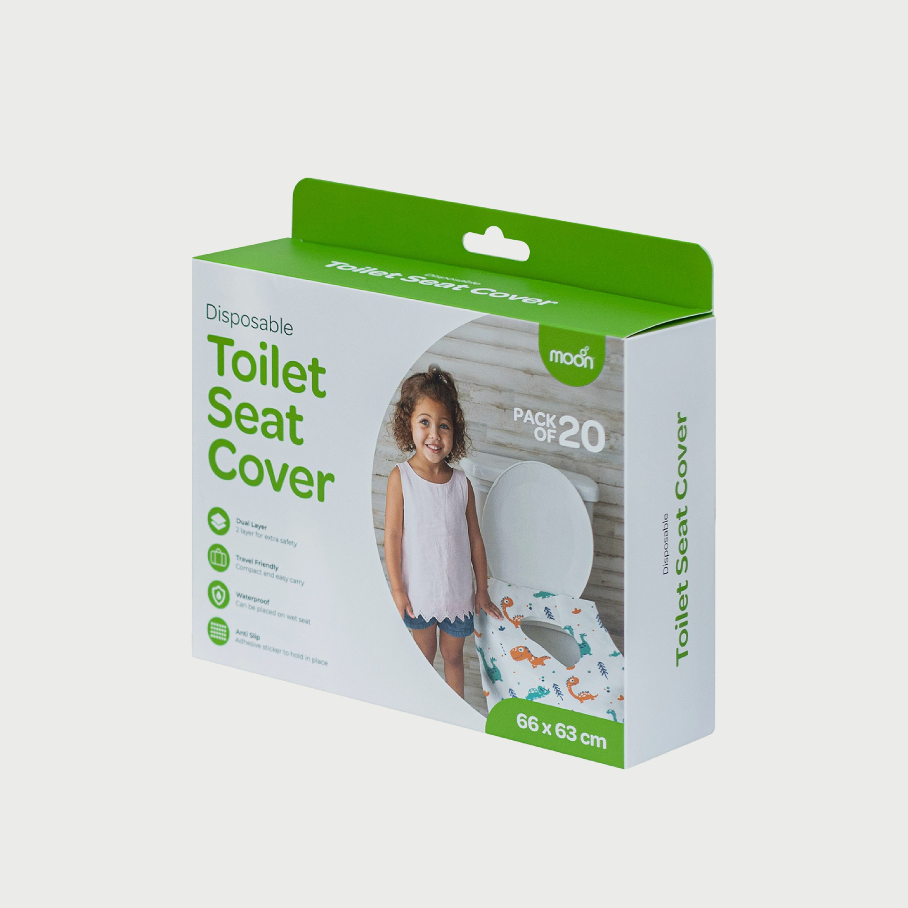 Moon 20-Piece Dino Print Disposable Toilet Seat Covers, 66 x 63 cm-baby-diapering-pottytraining-image-5