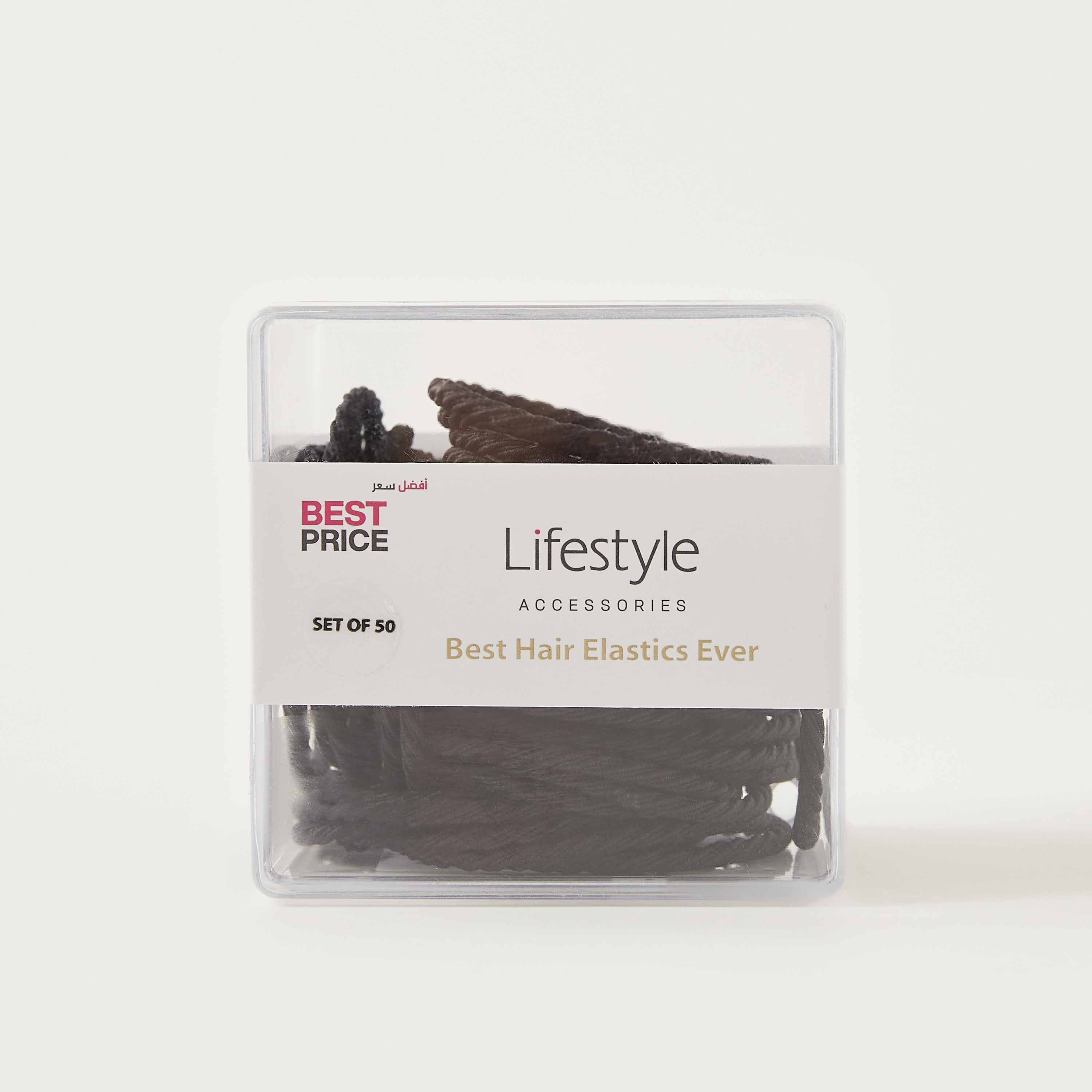 Textured Elasticated Hair Tie - Set of 50-women-hairaccessories-scrunchies-image-2