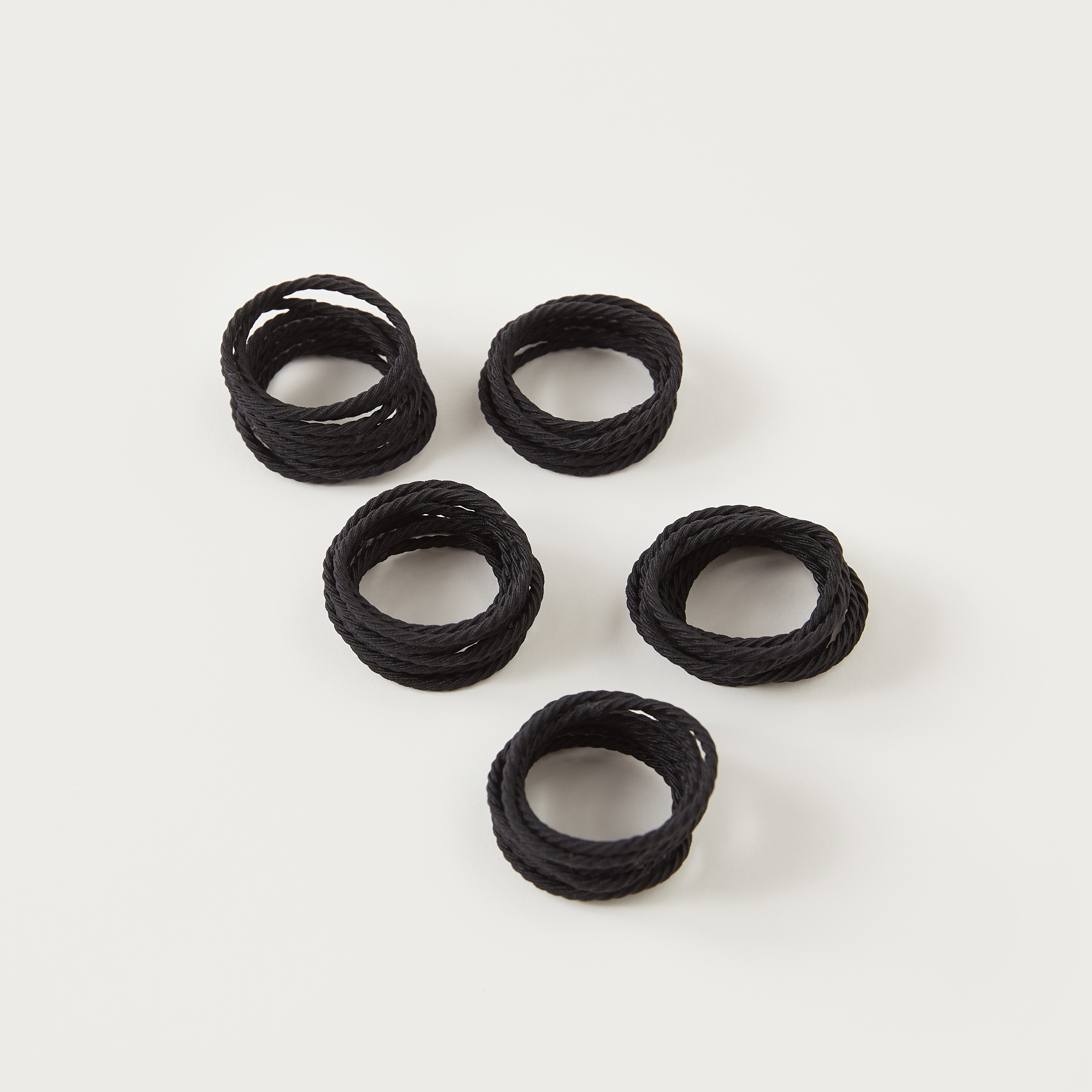 Textured Elasticated Hair Tie - Set of 50-women-hairaccessories-scrunchies-image-3
