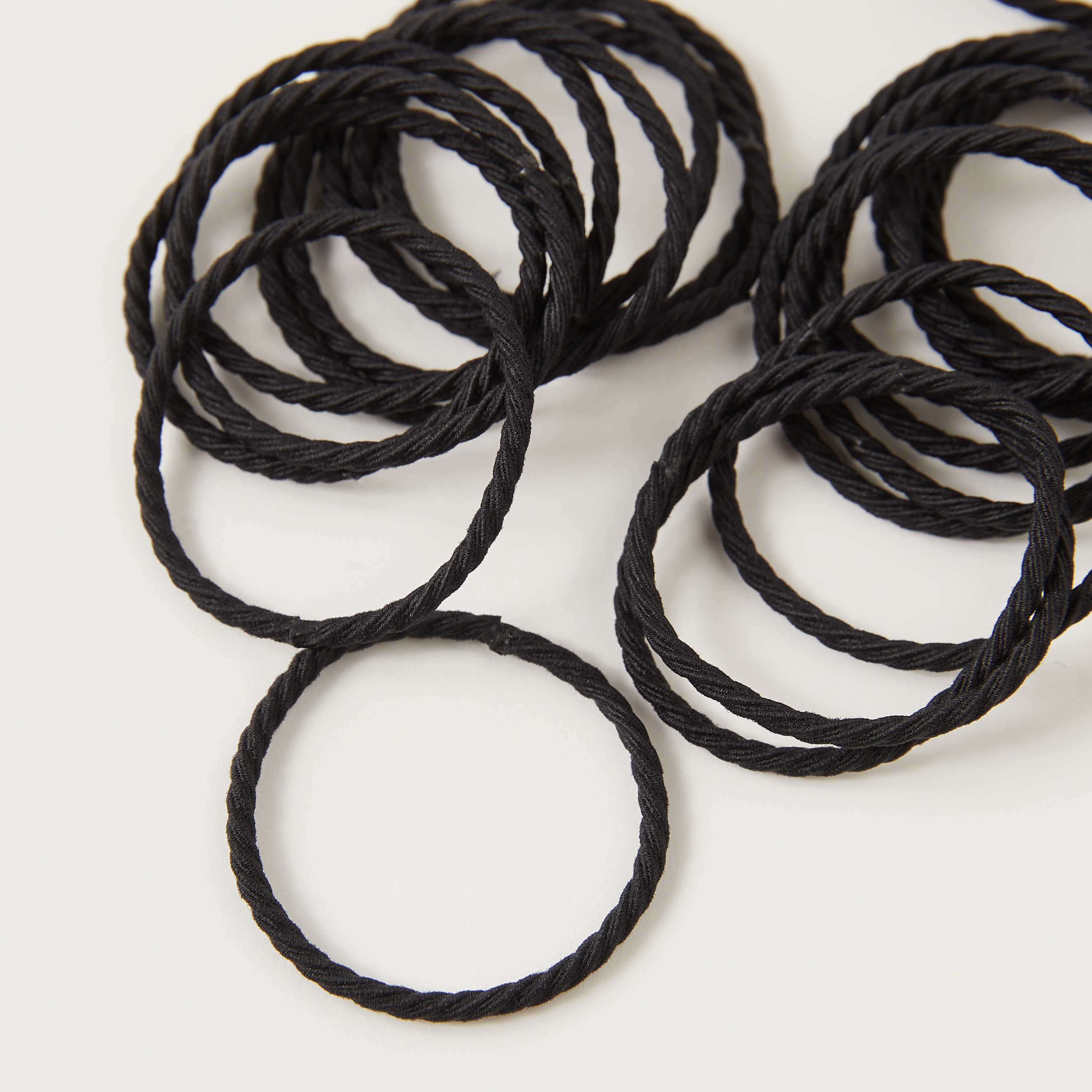 Textured Elasticated Hair Tie - Set of 50-women-hairaccessories-scrunchies-image-4