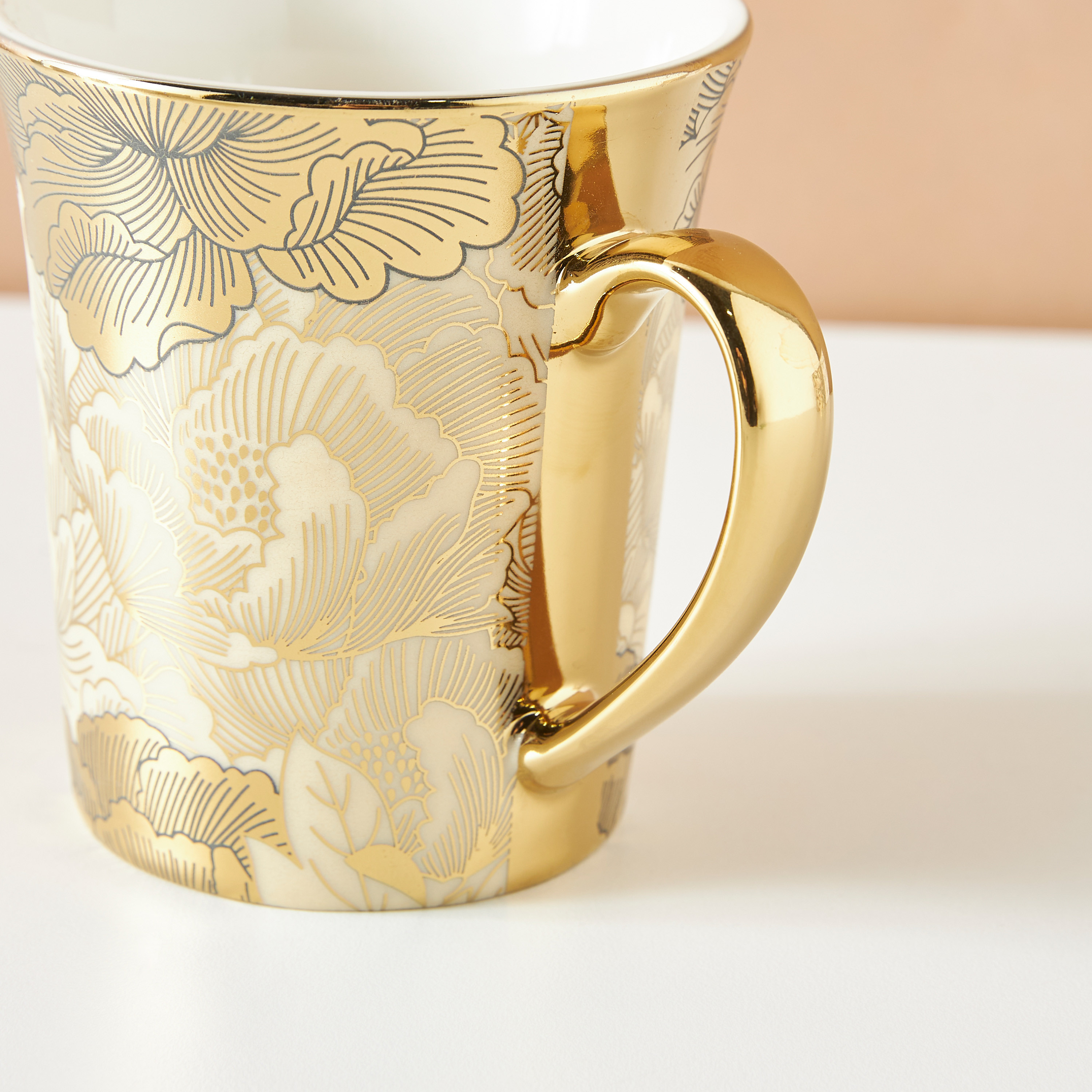 Floral Print Bone China Mug - 300 ml-household-dining-teaandcoffee-mugsandcups-image-3