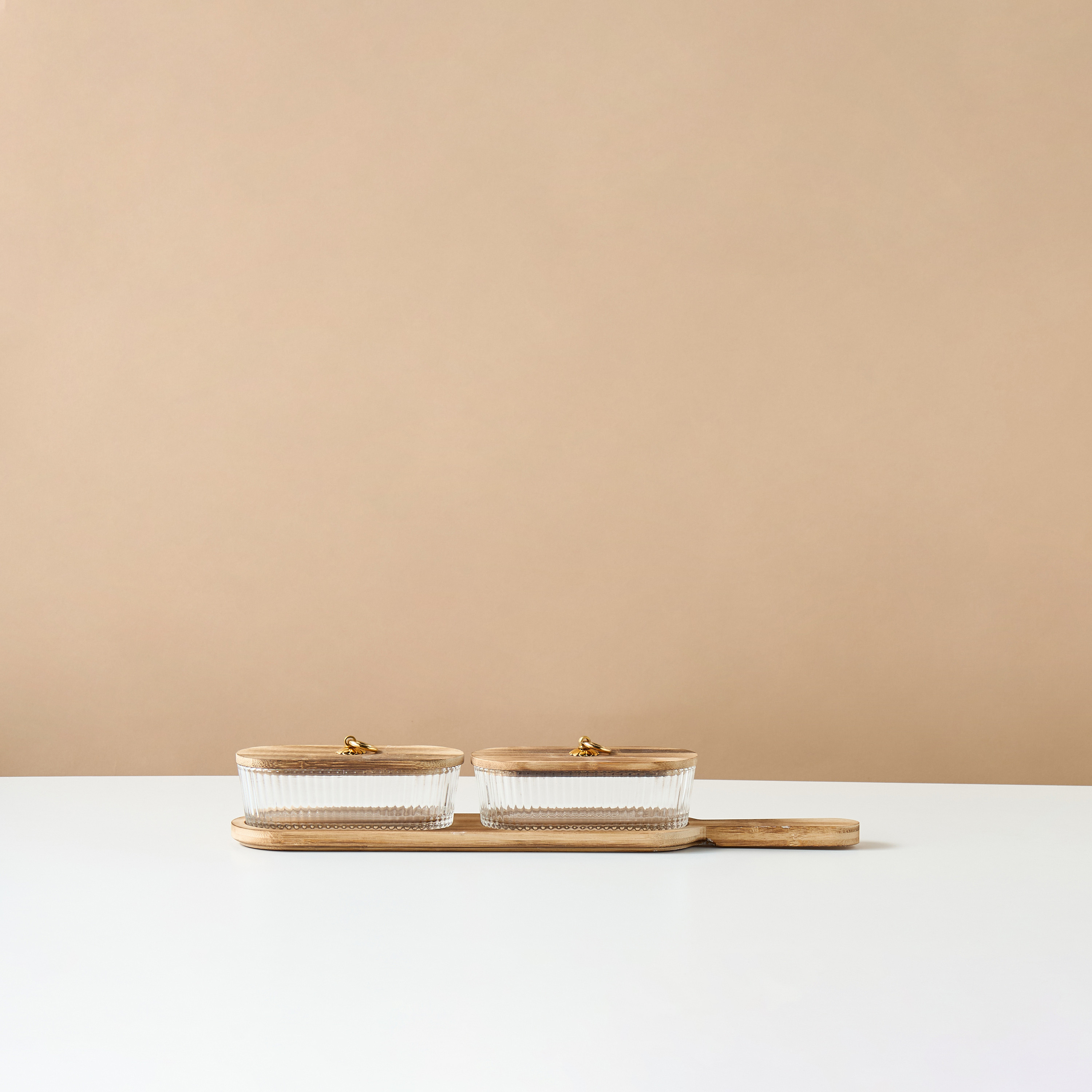 طقم أوعية زجاج قطعتين مع صينية-household-dining-serveware-chipsanddip-image-2