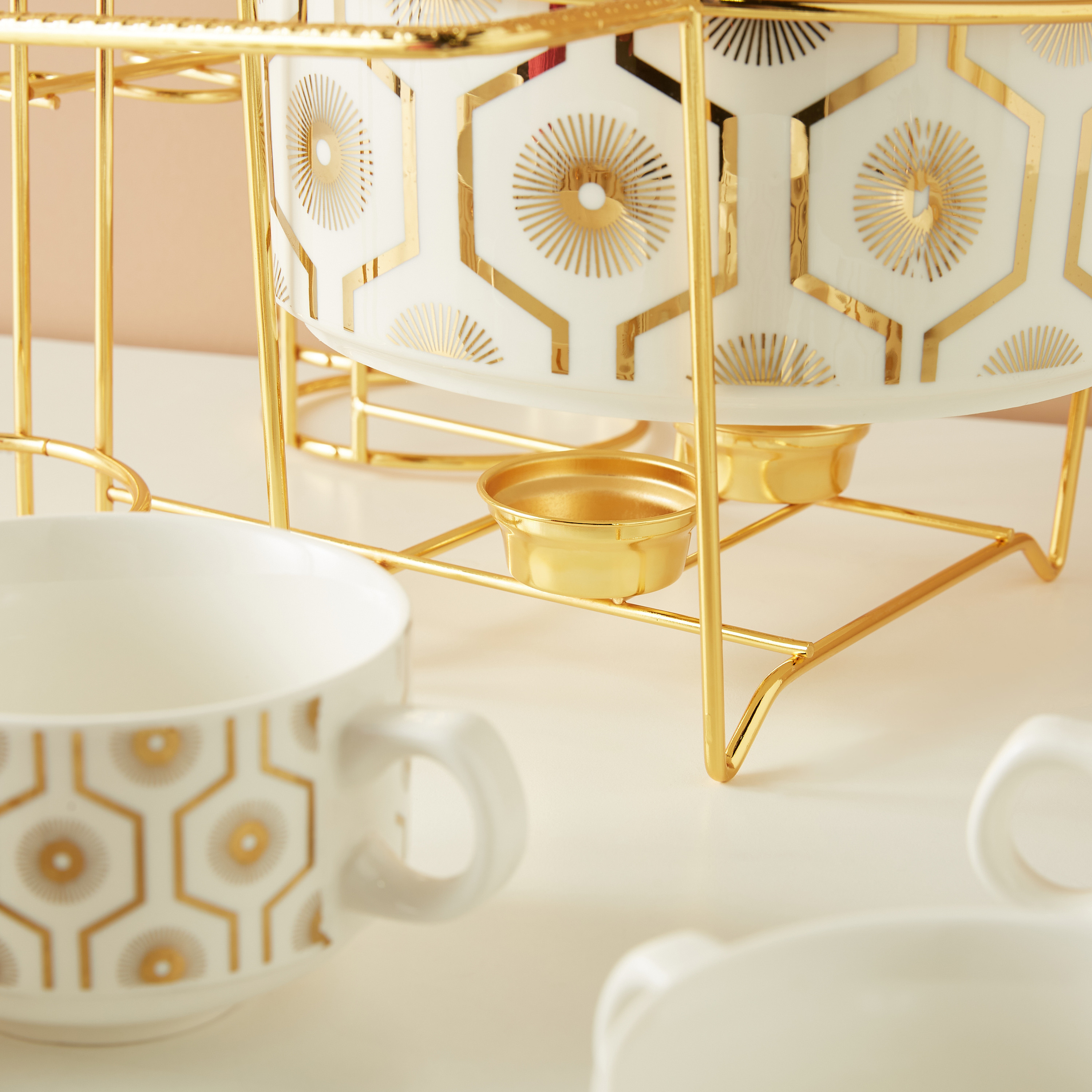 All-Over Printed 15-Piece Ceramic Soup Serving Set with Stand-household-dining-dinnerware-dinnersets-image-4