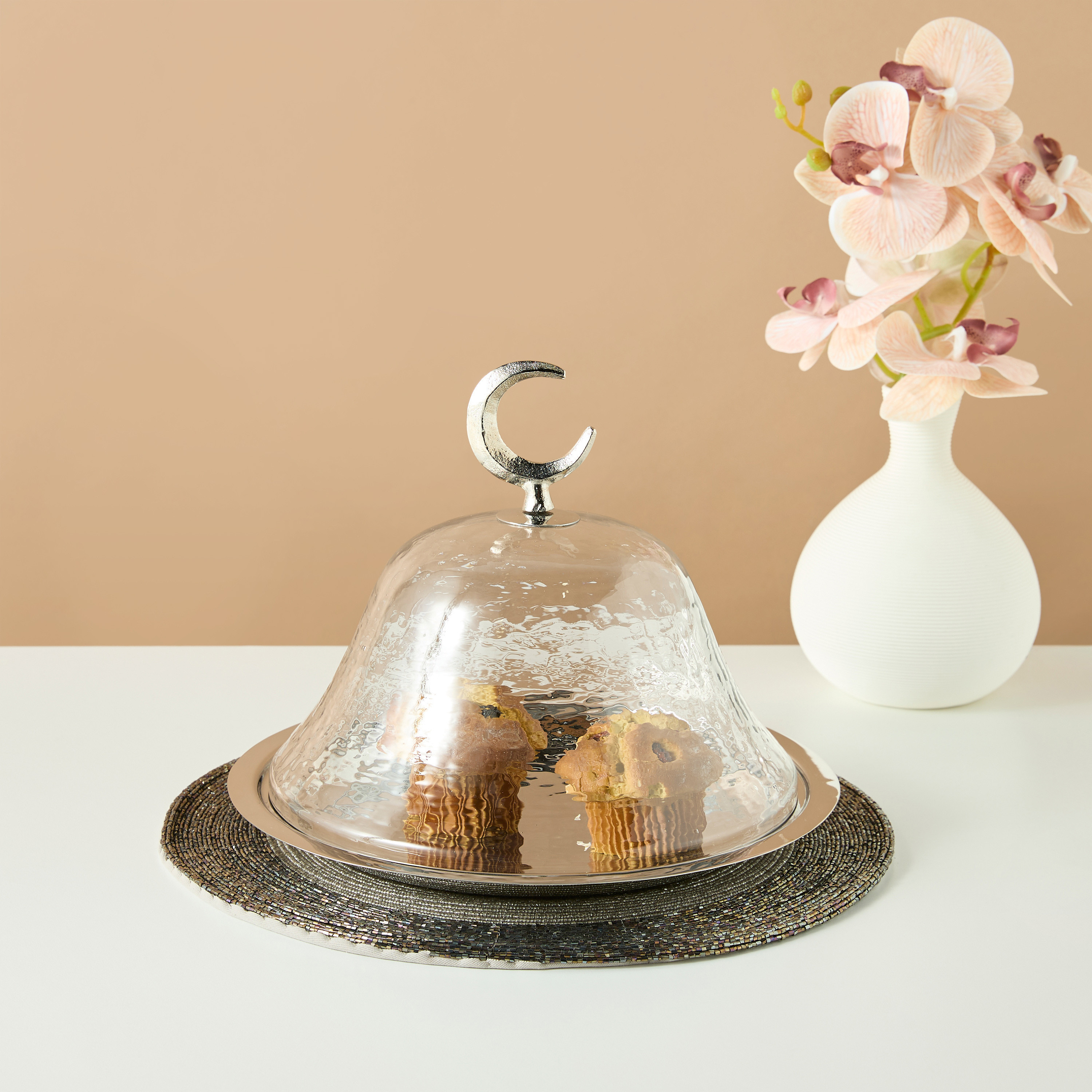 Stainless Steel Serving Platter with Lid - 10x10 cms-household-dining-serveware-servingplatters-image-1