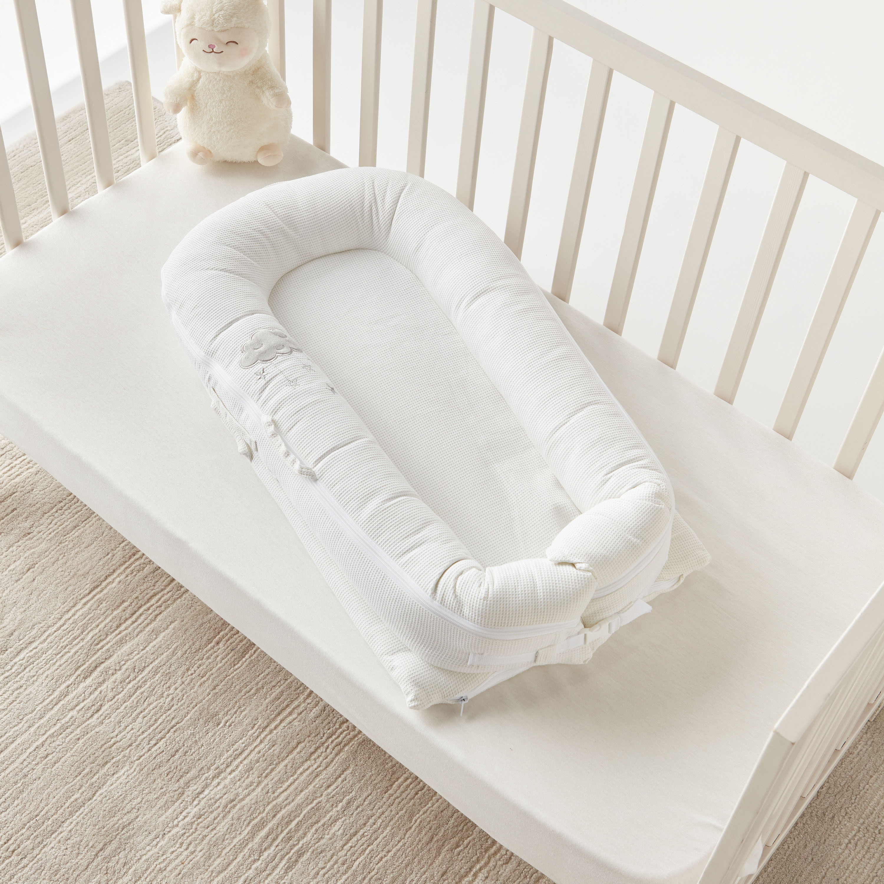 Giggles Bed in Bed with Mosquito Net-baby-nursery-furniture-cribsandbeds-cribaccessories-image-2