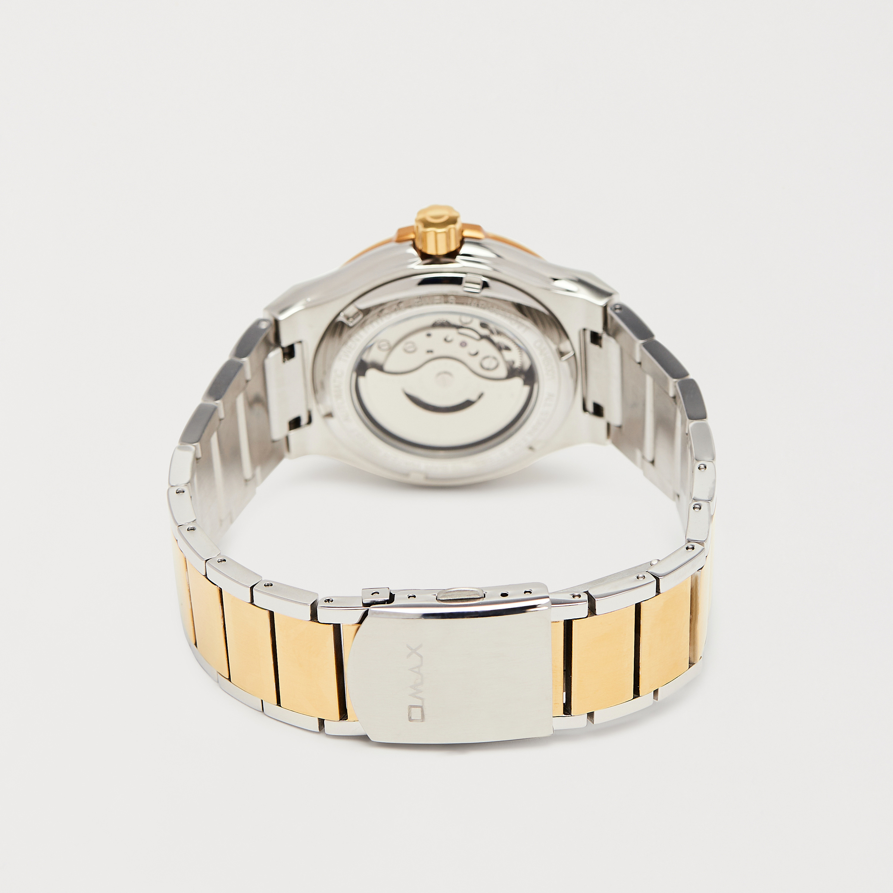 ساعة يد تناظرية فضية أوتوماتيكية بسوار ستانلس ستيل من أوماكس | OAHB001T6TI-men-watchesandjewellery-watches-image-3