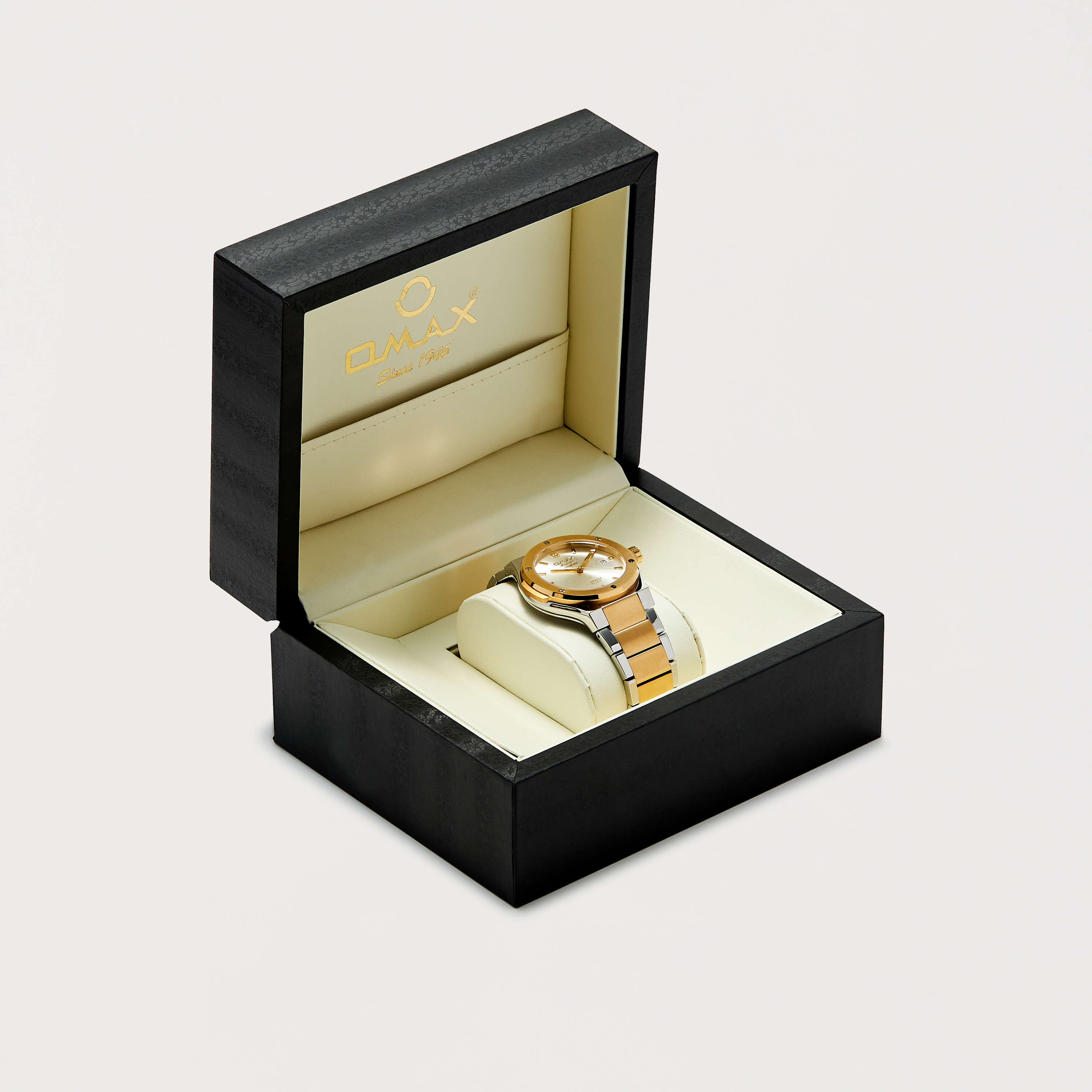 ساعة يد تناظرية فضية أوتوماتيكية بسوار ستانلس ستيل من أوماكس | OAHB001T6TI-men-watchesandjewellery-watches-image-5
