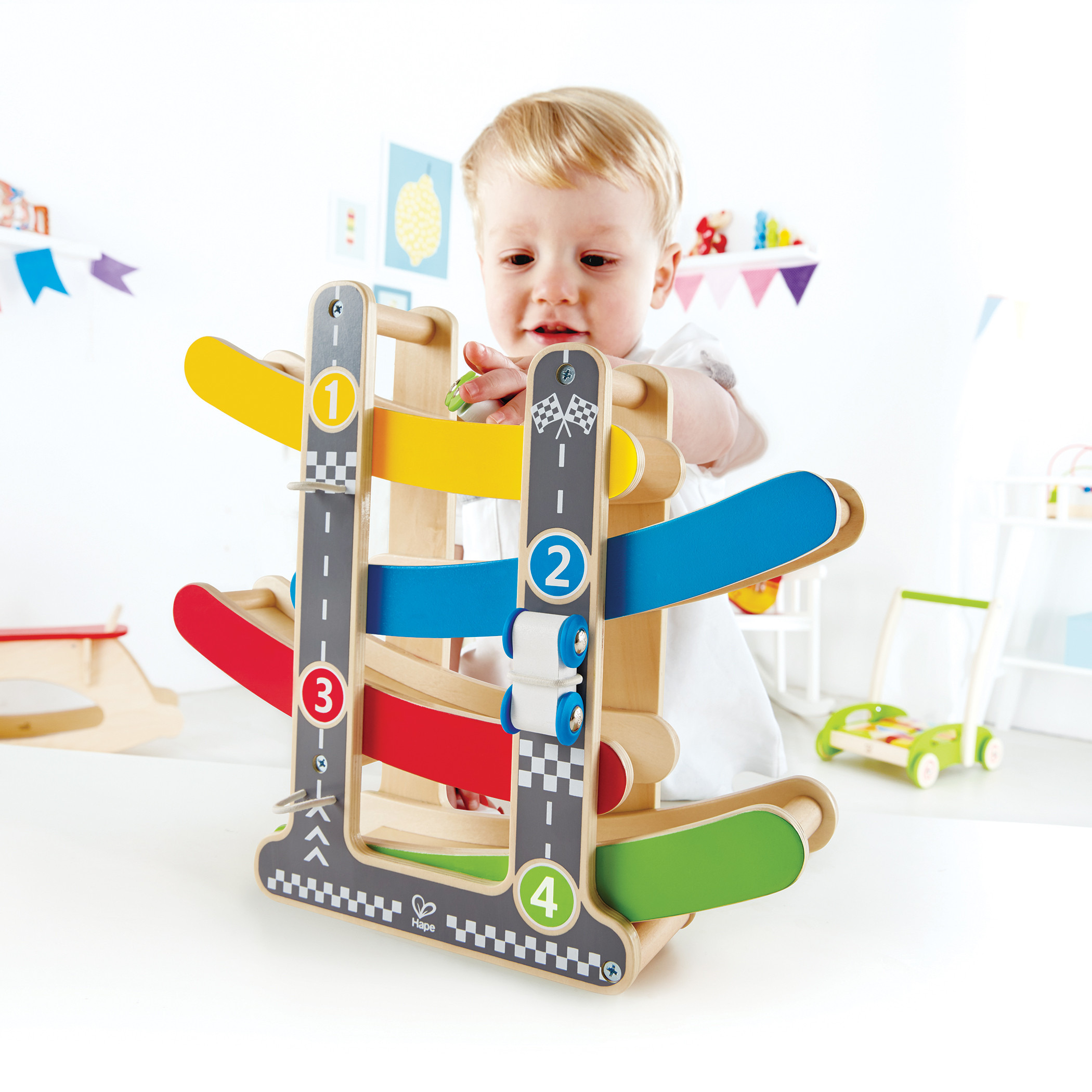 Hape Fast Flip Wooden Racetrack Playset-toys-playvehicles-vehicleplaysets-image-2