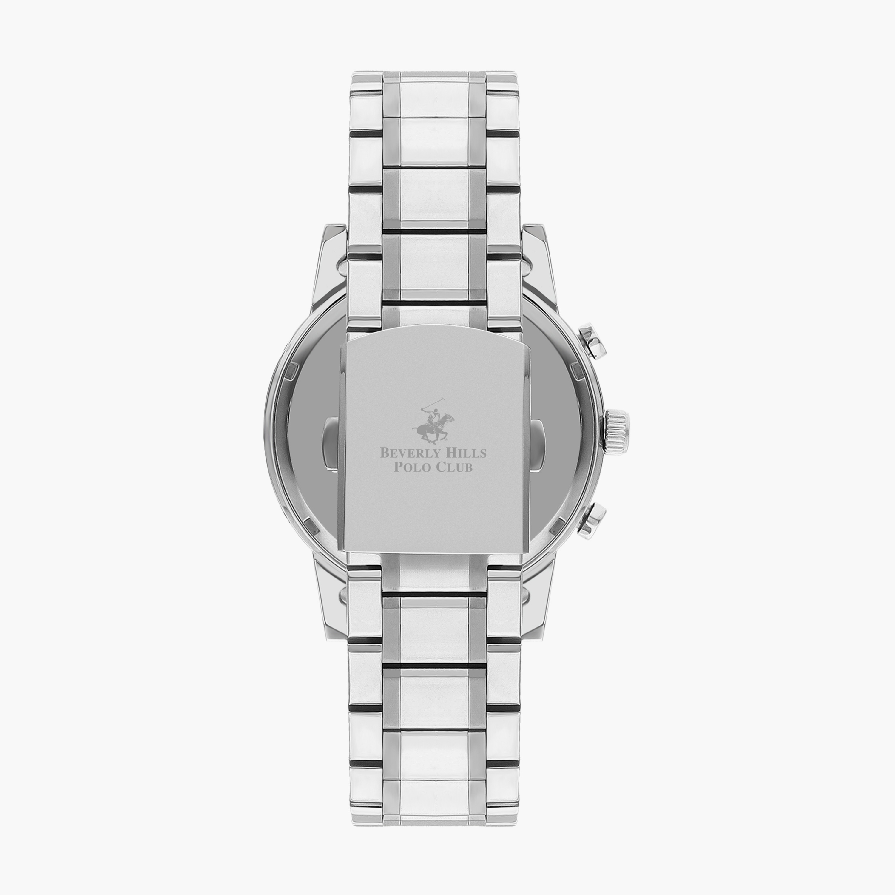 Beverly Hills Polo Club Men's Silver Chronograph Stainless Steel Strap Watch | BP3408X.350-men-watchesandjewellery-watches-image-3