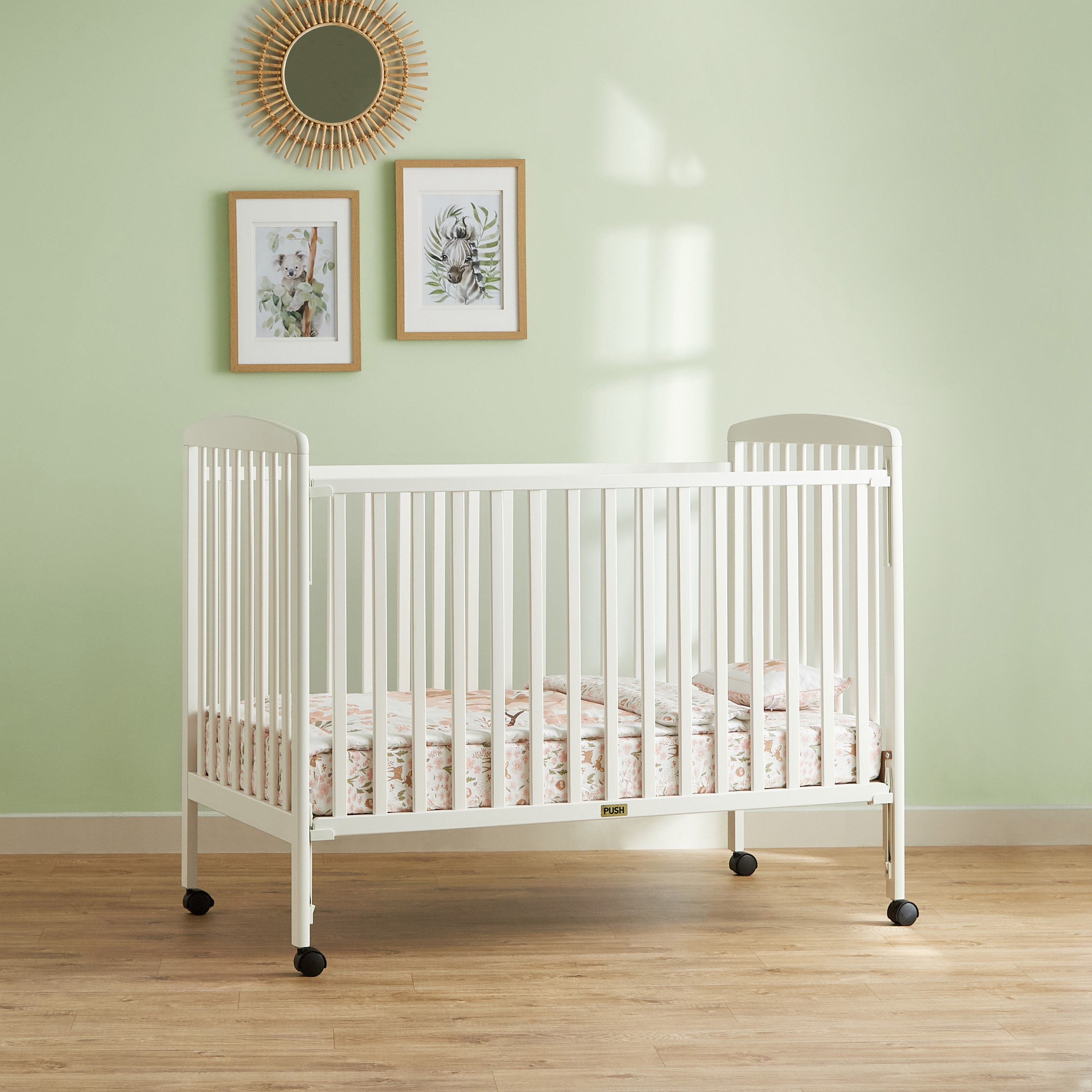 Juniors Casey Crib with Adjustable Side Rails (Up to 3 years)-baby-nursery-furniture-cribsandbeds-babycribs-image-1