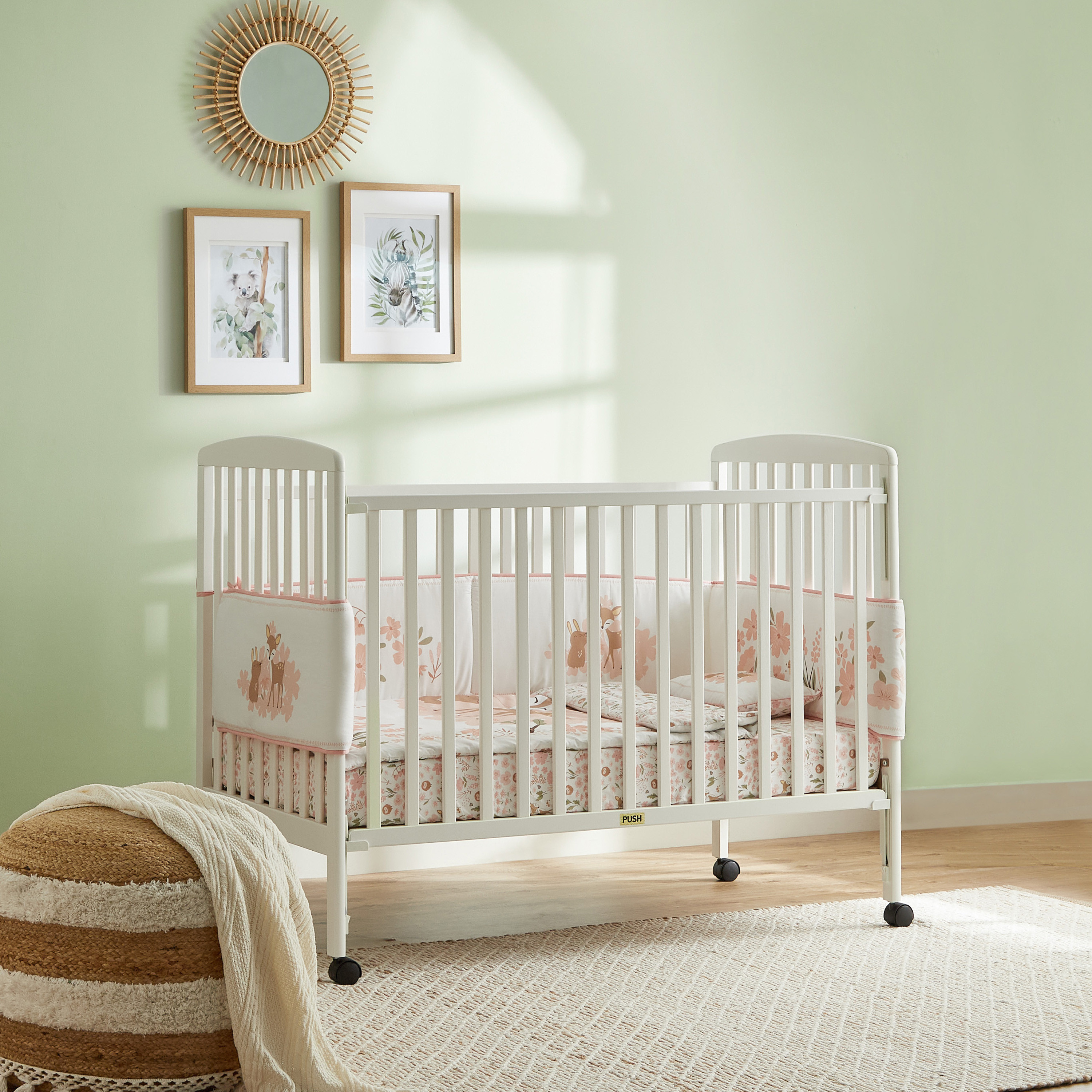 Juniors Casey Crib with Adjustable Side Rails (Up to 3 years)-baby-nursery-furniture-cribsandbeds-babycribs-image-2