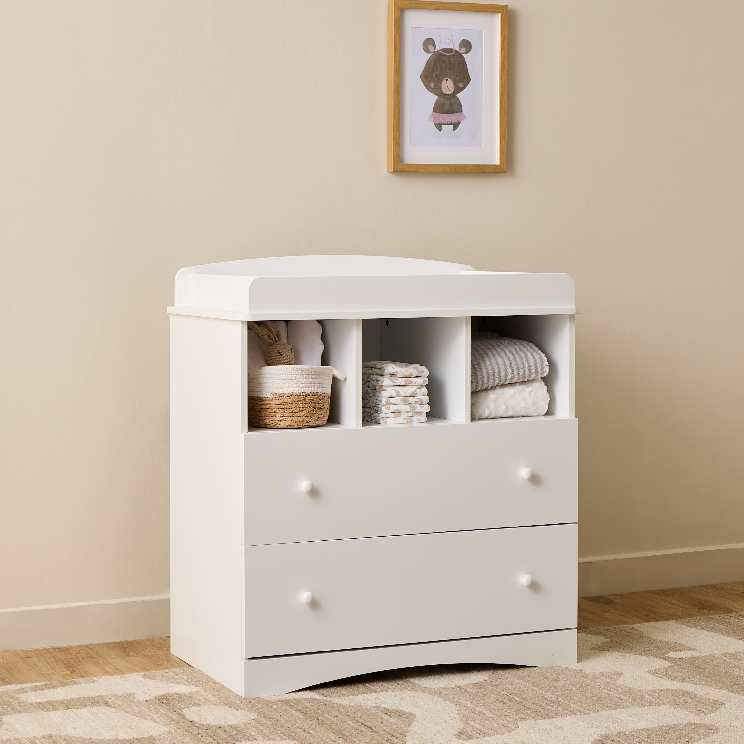 Juniors Magaret Chest of 2-Drawers with Changing Station-baby-bathandcare-changingtables-image-2
