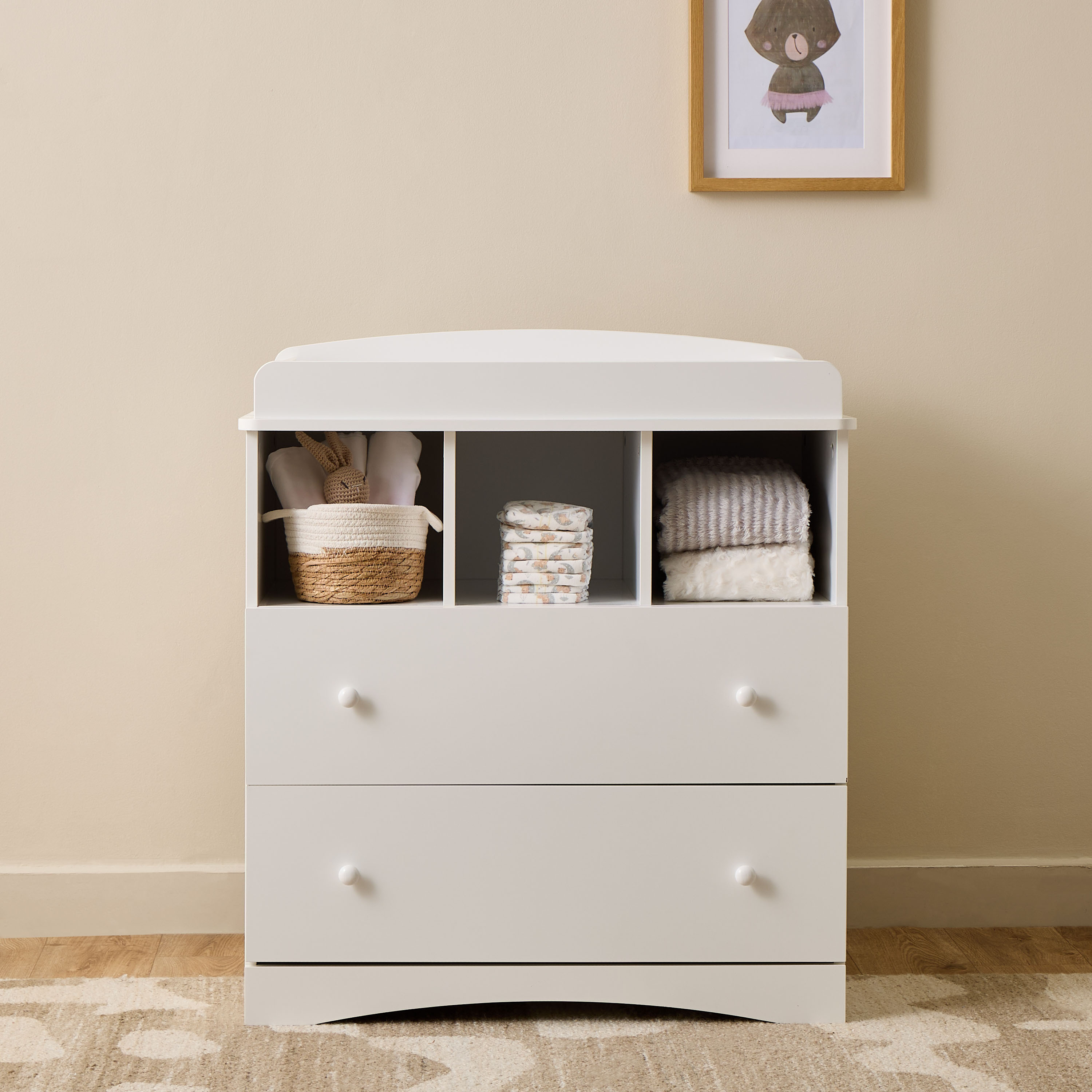 Juniors Magaret Chest of 2-Drawers with Changing Station-baby-bathandcare-changingtables-image-3