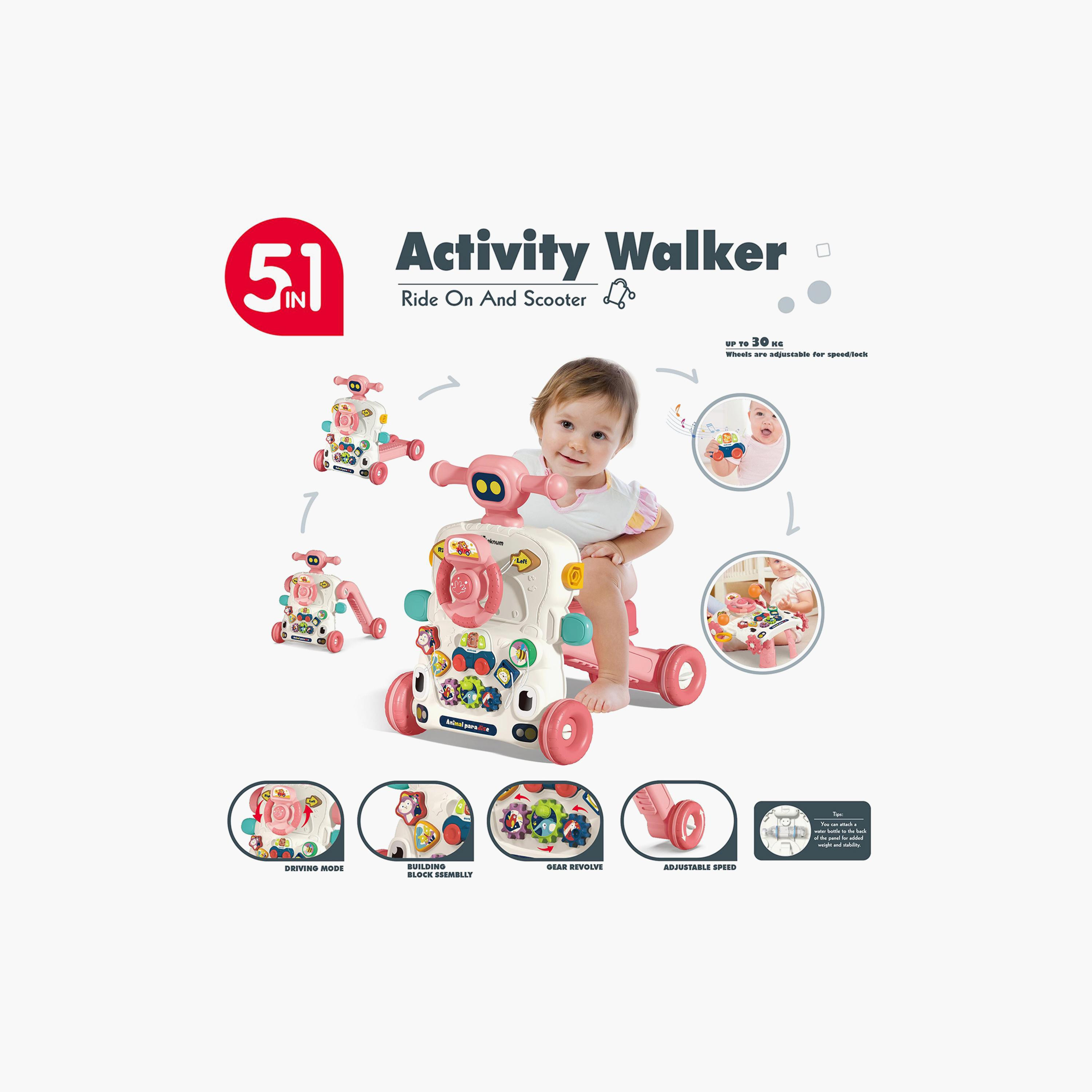 Introducing the Teknum 5-IN-1 Baby Walker with Musical keyboard, the ultimate companion for your little one's growth and development. This versatile and innovative product offers five different modes, ensuring hours of fun and learning for your child.-baby-infantactivity-walkers-image-4