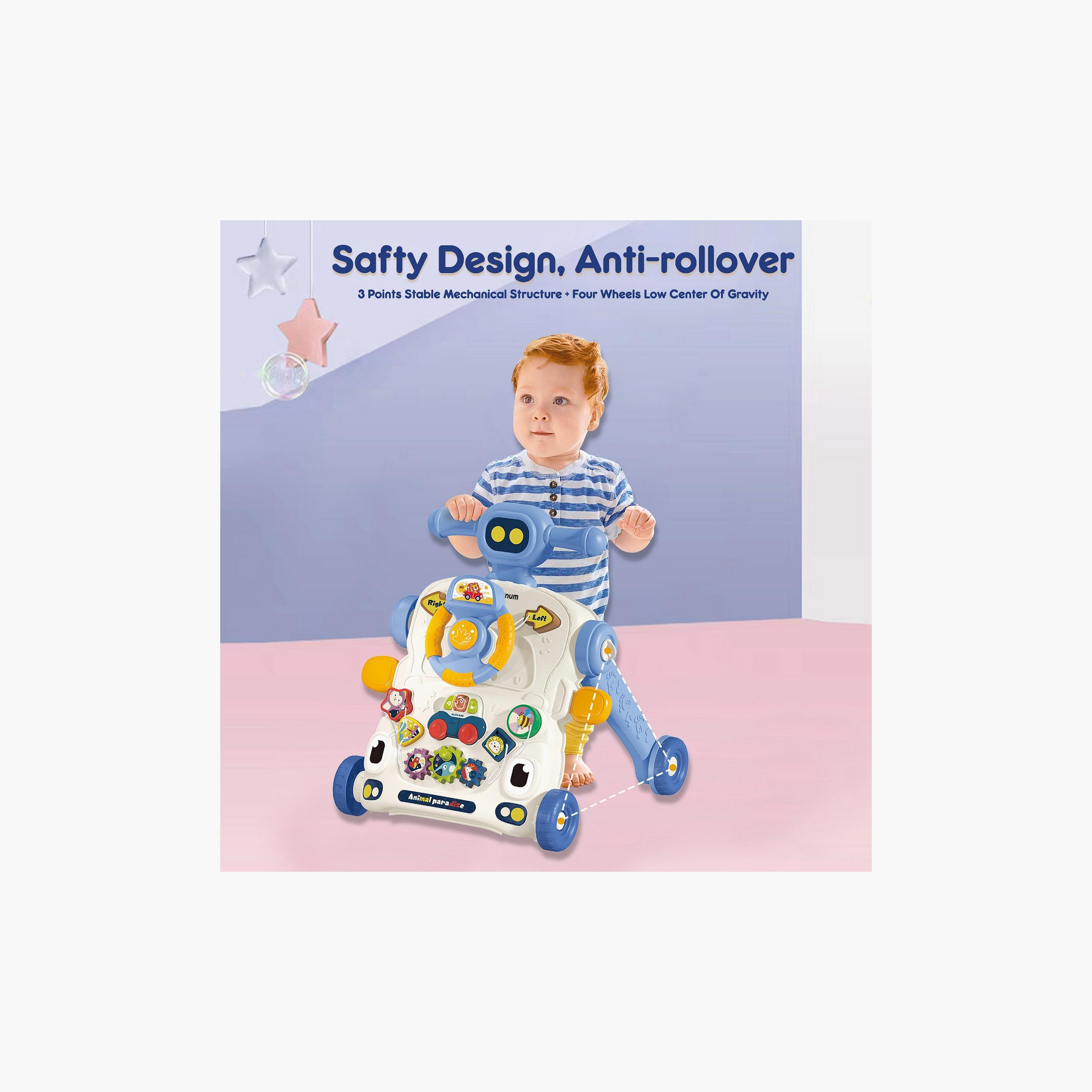 Introducing the Teknum 3-IN-1 Baby Walker with Musical keyboard, the ultimate companion for your little one's growth and development. This versatile and innovative product offers five different modes, ensuring hours of fun and learning for your child.-baby-infantactivity-walkers-image-7