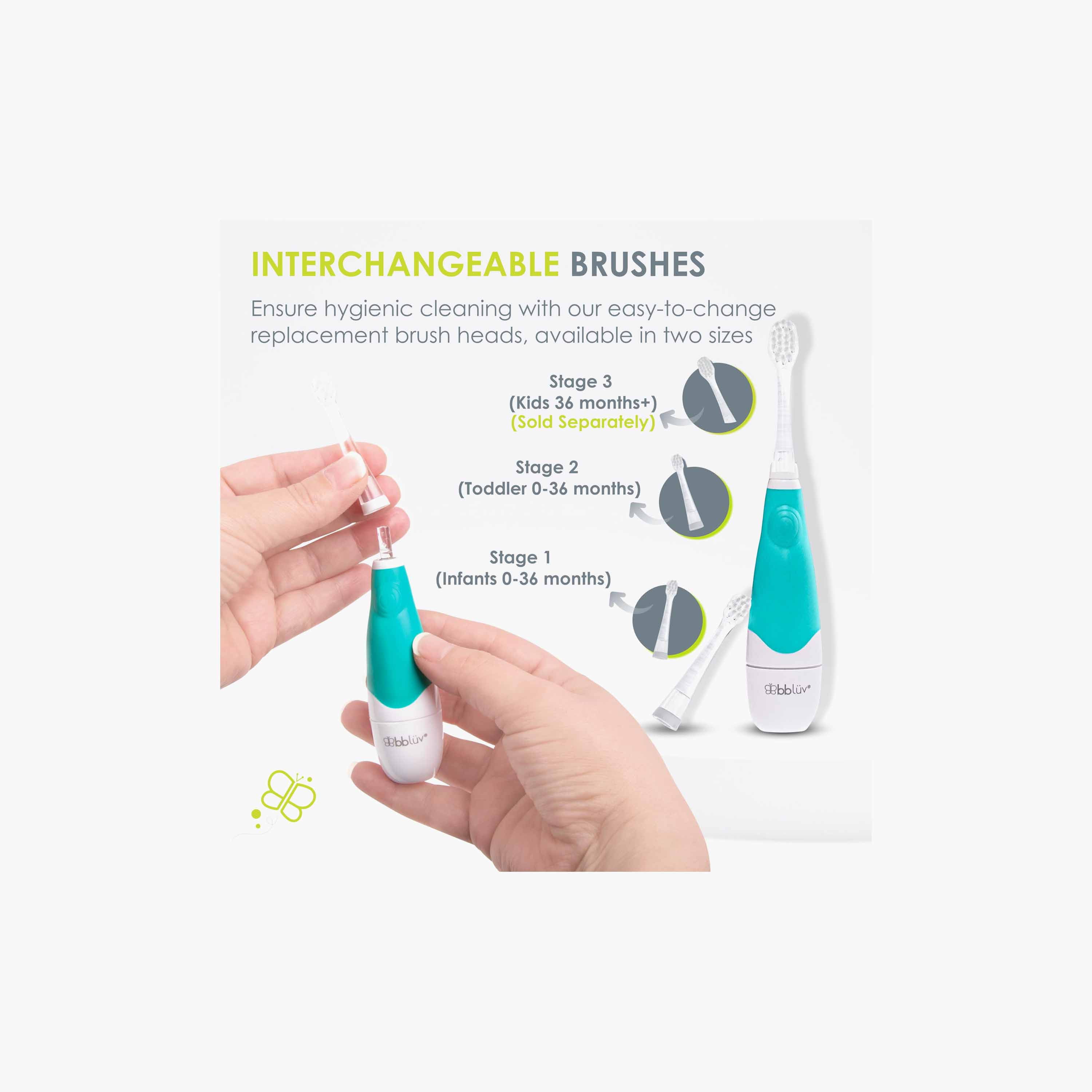 فرشاة أسنان سونيك للأطفال مع ضوء إل إي دي للعناية بأسنان الطفل من ببلوف-baby-bathandcare-oralcare-teethanddentalcare-image-6