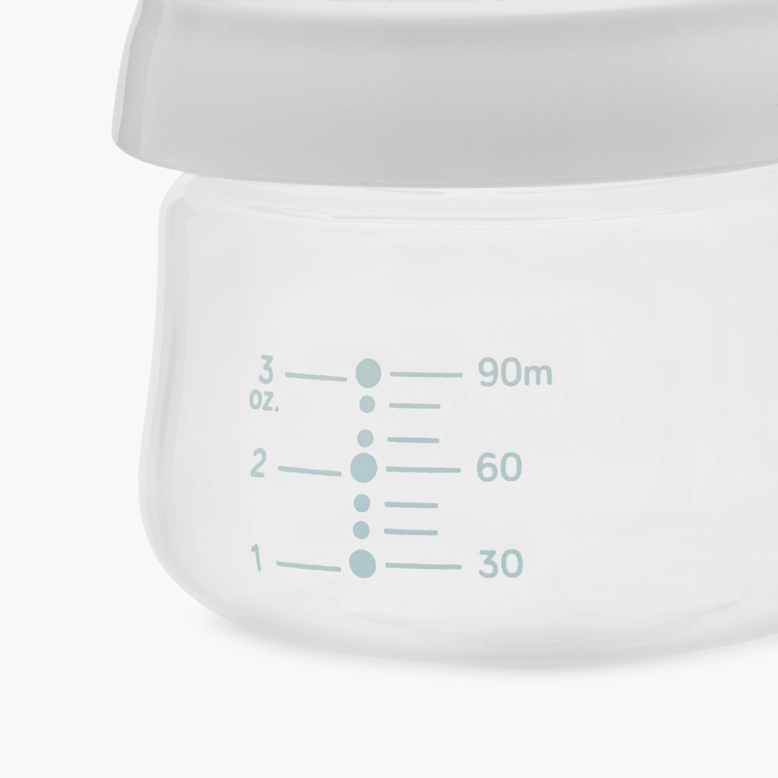 Juniors Just Like Nature 90 ml Feeding Bottle with Anti-Colic Teat - White-baby-feeding-feedingbottles-bottlesandteats-image-6