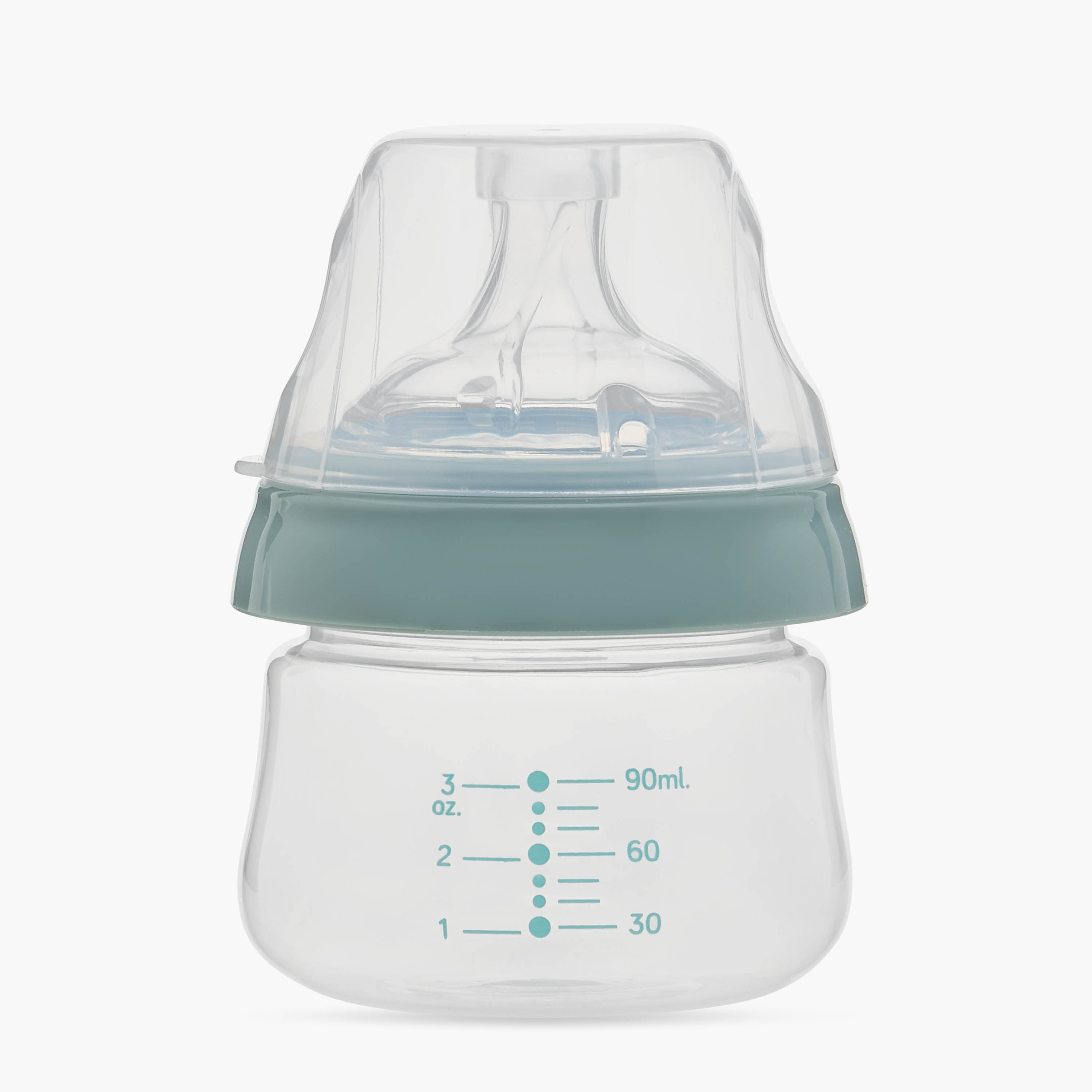 Juniors Just Like Nature 90 ml Feeding Bottle with Anti-Colic Teat - Grey-baby-feeding-feedingbottles-bottlesandteats-image-7