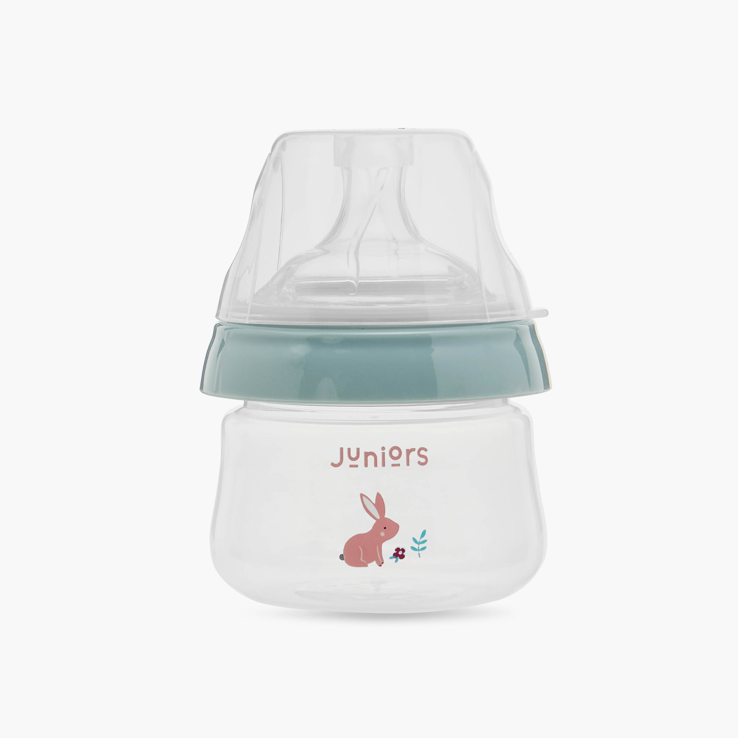 Juniors Just Like Nature 90 ml 2-Piece Feeding Bottle Set with Anti-Colic Teat - Grey-baby-feeding-feedingbottles-bottlesandteats-image-2
