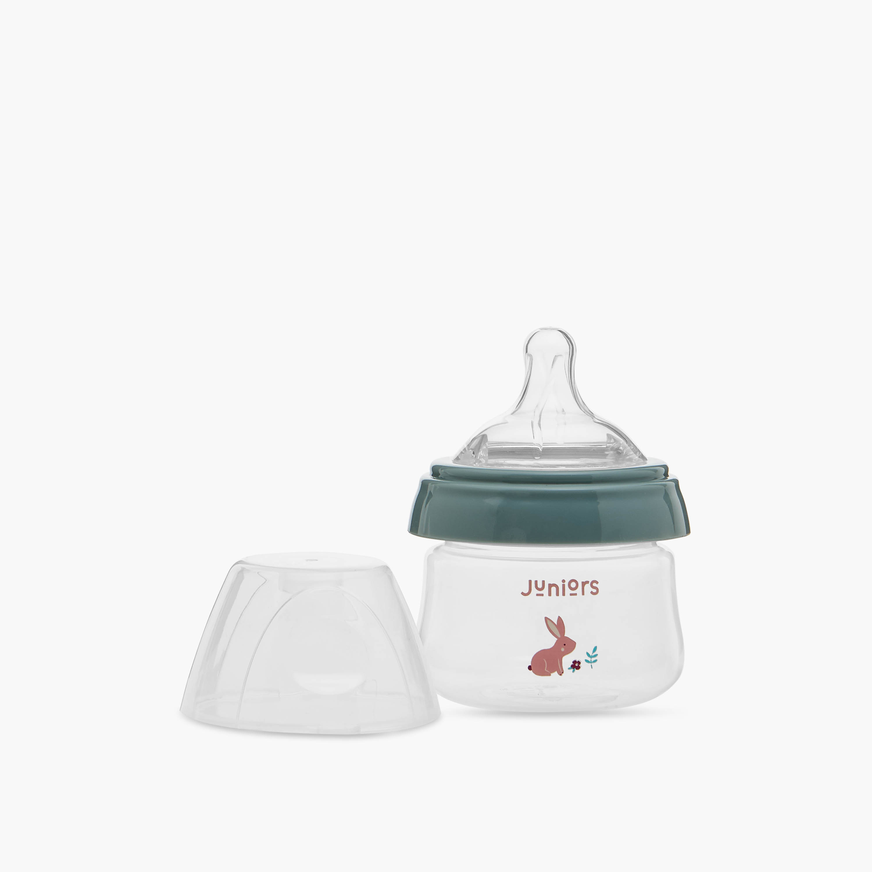 Juniors Just Like Nature 90 ml 2-Piece Feeding Bottle Set with Anti-Colic Teat - Grey-baby-feeding-feedingbottles-bottlesandteats-image-4
