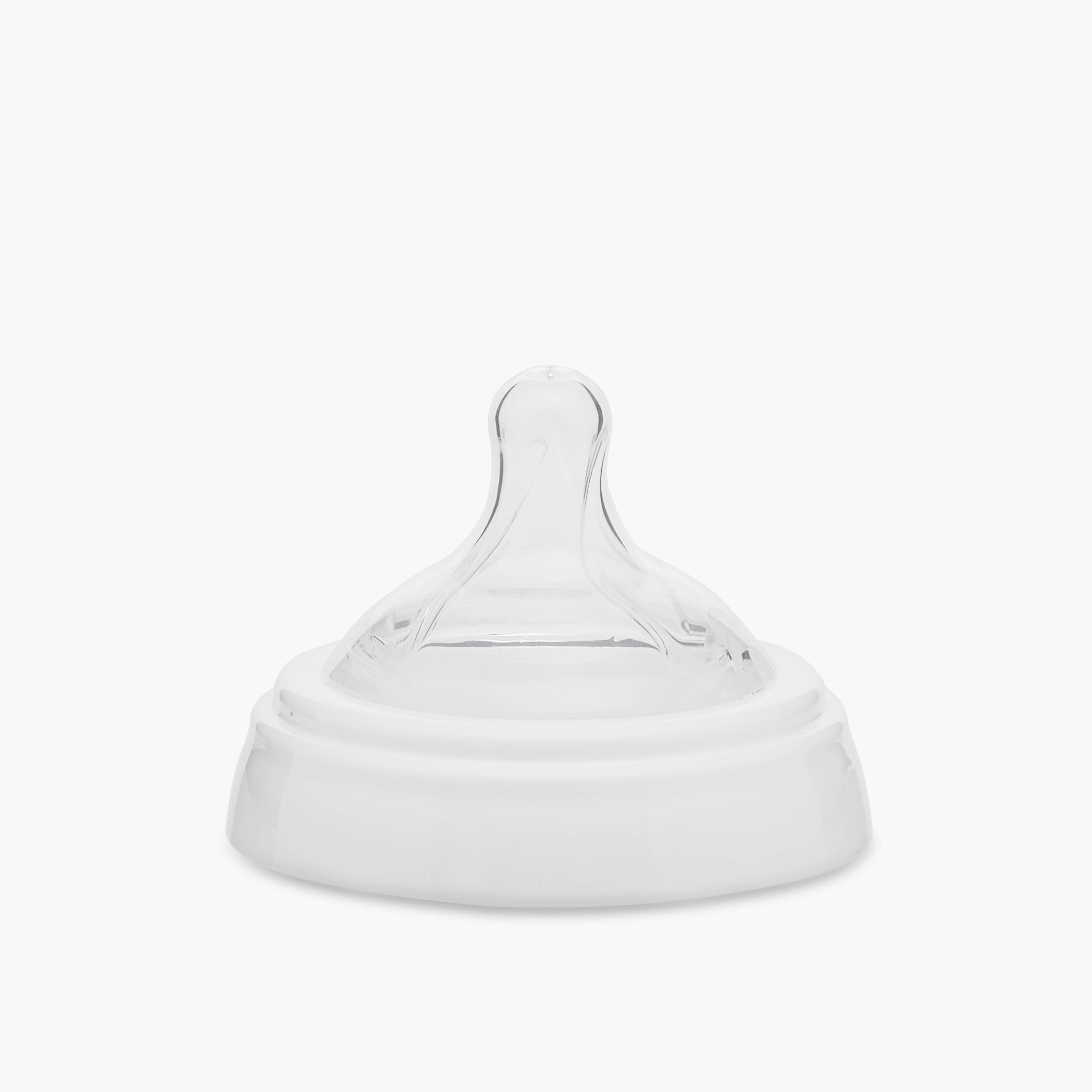 Juniors Just Like Nature 90 ml Glass Feeding Bottle with Anti-Colic Teat - White-baby-feeding-feedingbottles-bottlesandteats-image-9