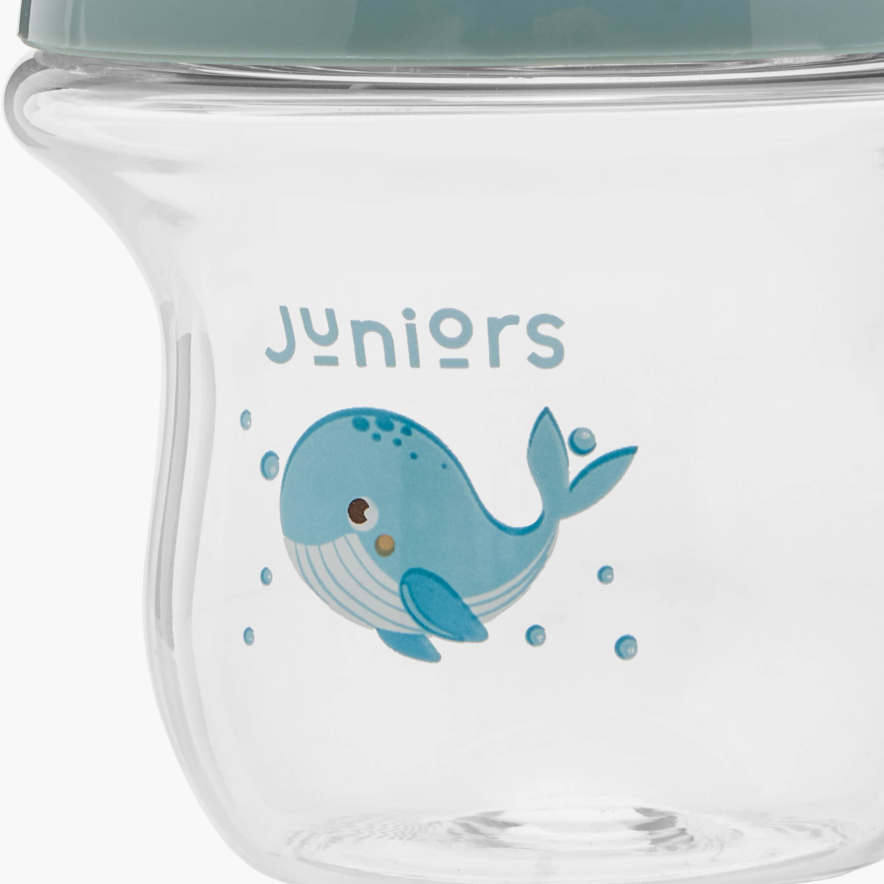 Juniors Just Like Nature 90 ml Glass Feeding Bottle with Anti-Colic Teat - Grey-baby-feeding-feedingbottles-bottlesandteats-image-5