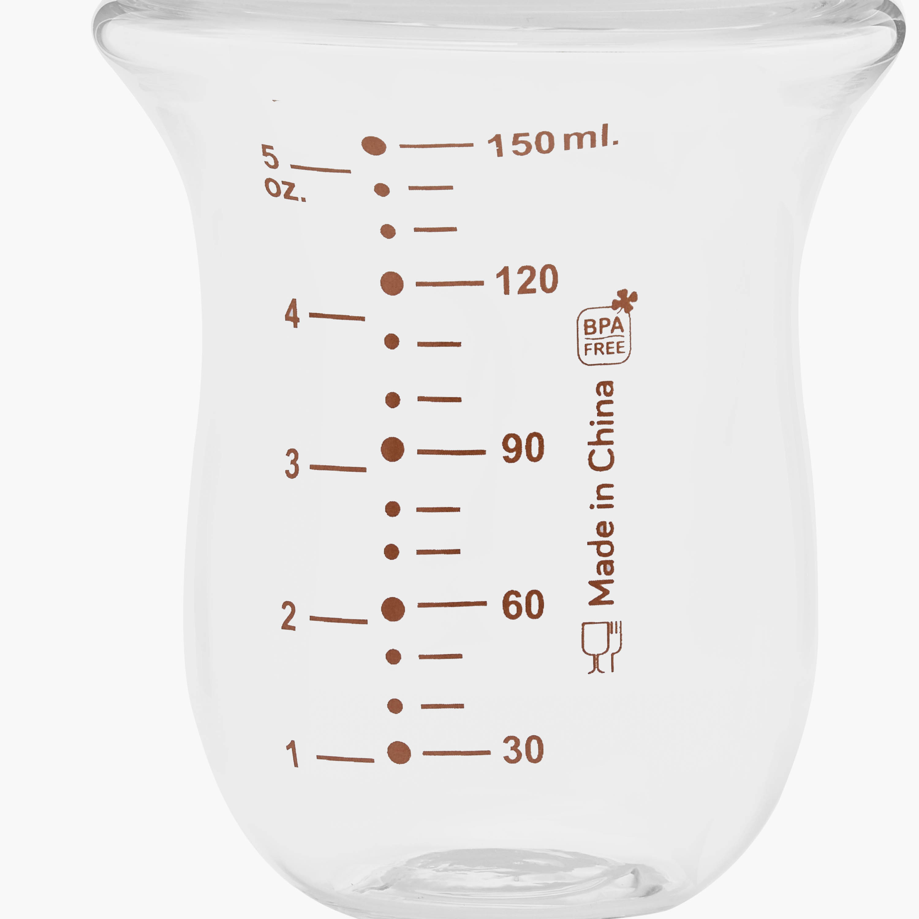 Juniors Just Like Nature 150 ml Glass Feeding Bottle with Anti-Colic Teat - White-baby-feeding-feedingbottles-bottlesandteats-image-6