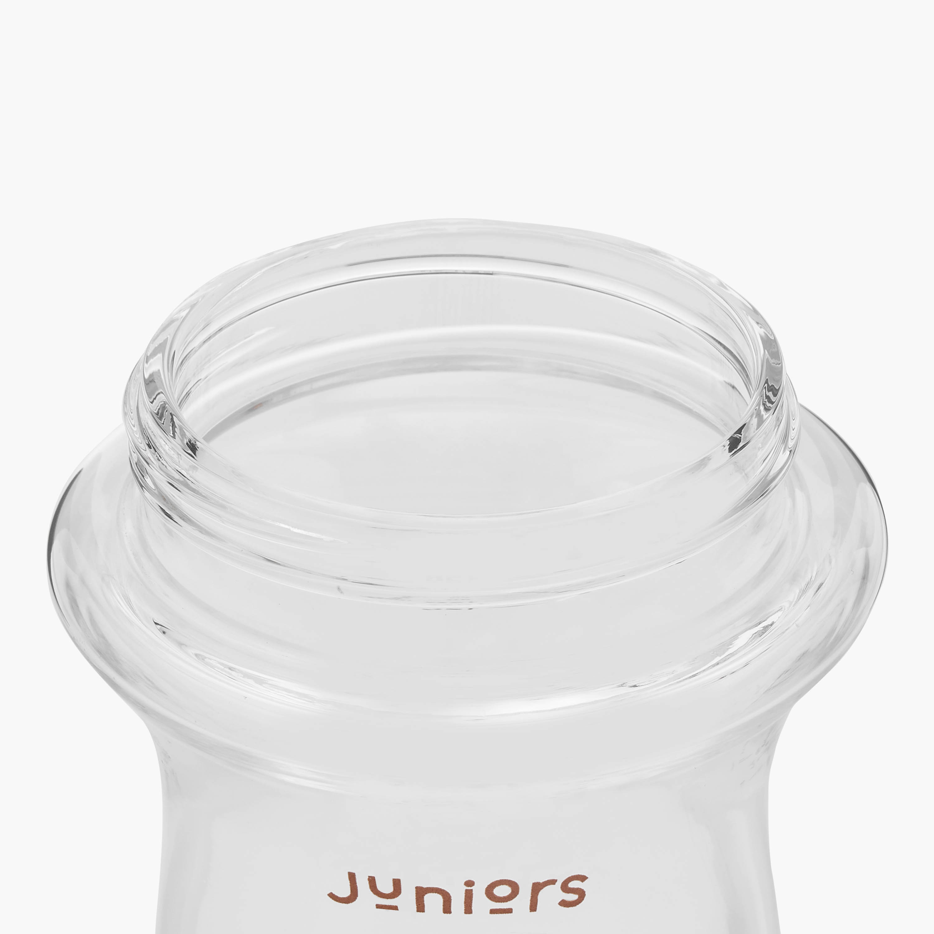 Juniors Just Like Nature 150 ml Glass Feeding Bottle with Anti-Colic Teat - White-baby-feeding-feedingbottles-bottlesandteats-image-7