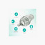 Juniors Just Like Nature Grey Glass Anti-Colic Feeding Bottle - 150 ml (0-12 months)-baby-feeding-feedingbottles-bottlesandteats-image-2