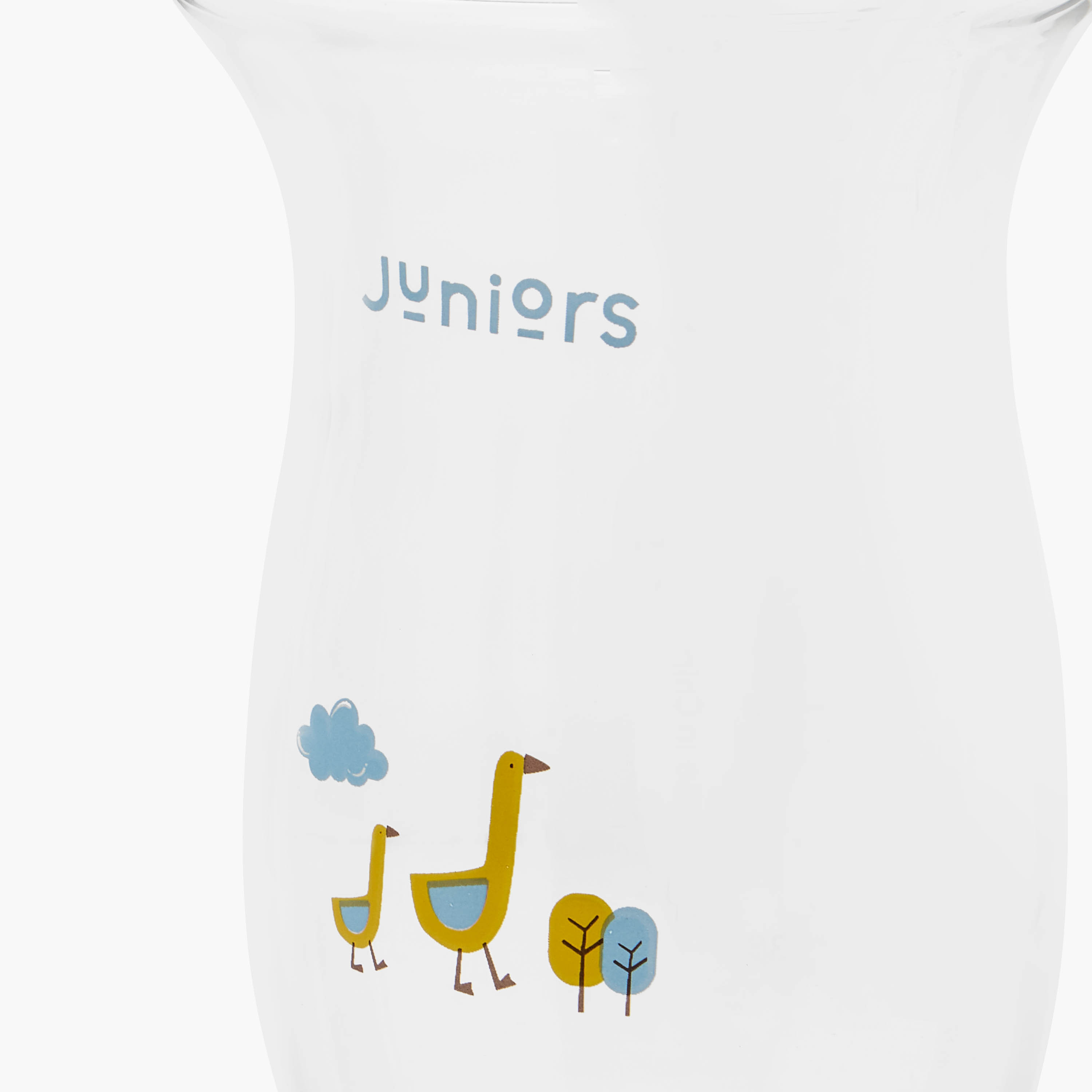 Juniors Just Like Nature 240 ml Glass Feeding Bottle with Anti-Colic Teat - White-baby-feeding-feedingbottles-bottlesandteats-image-10