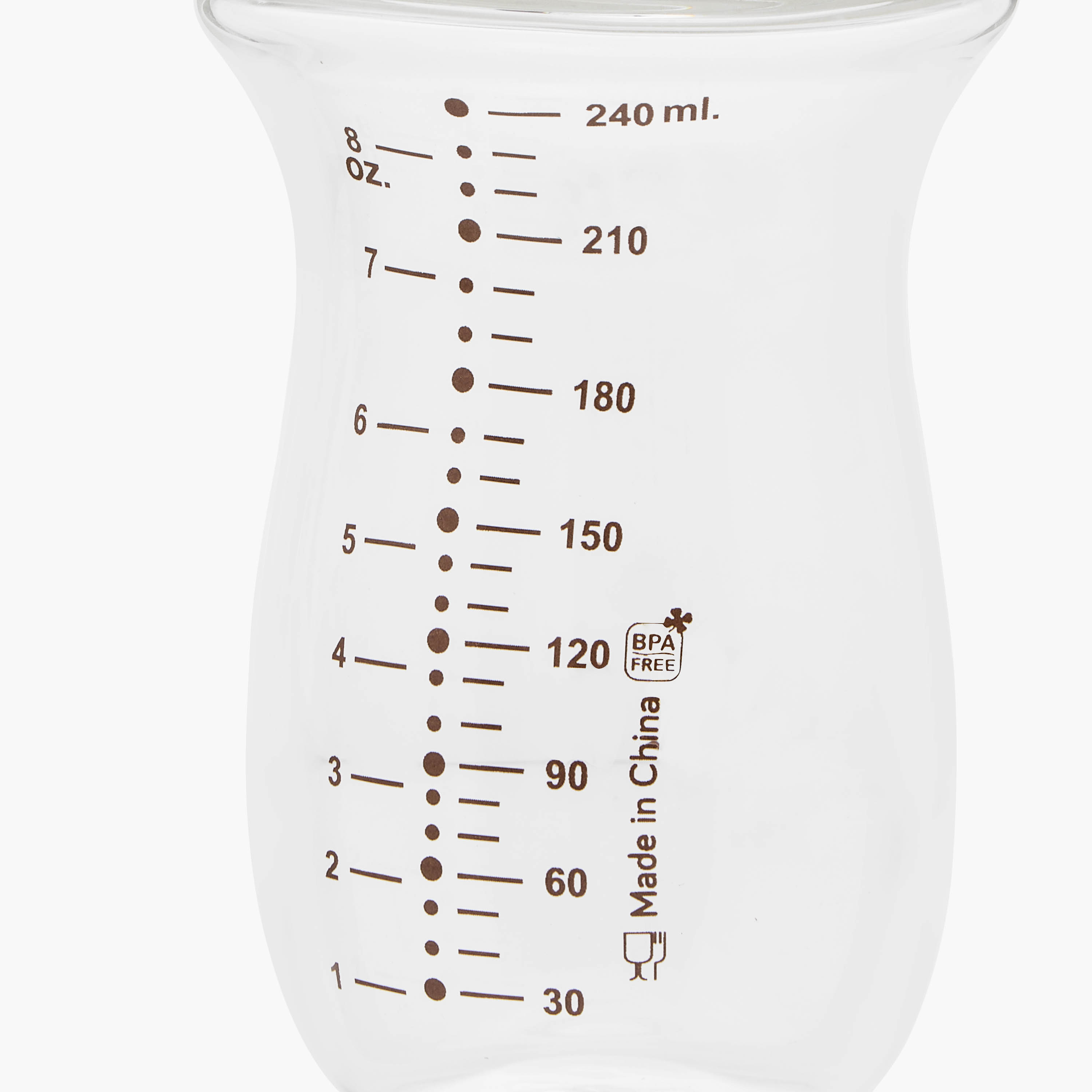Juniors Just Like Nature 240 ml Glass Feeding Bottle with Anti-Colic Teat - White-baby-feeding-feedingbottles-bottlesandteats-image-11