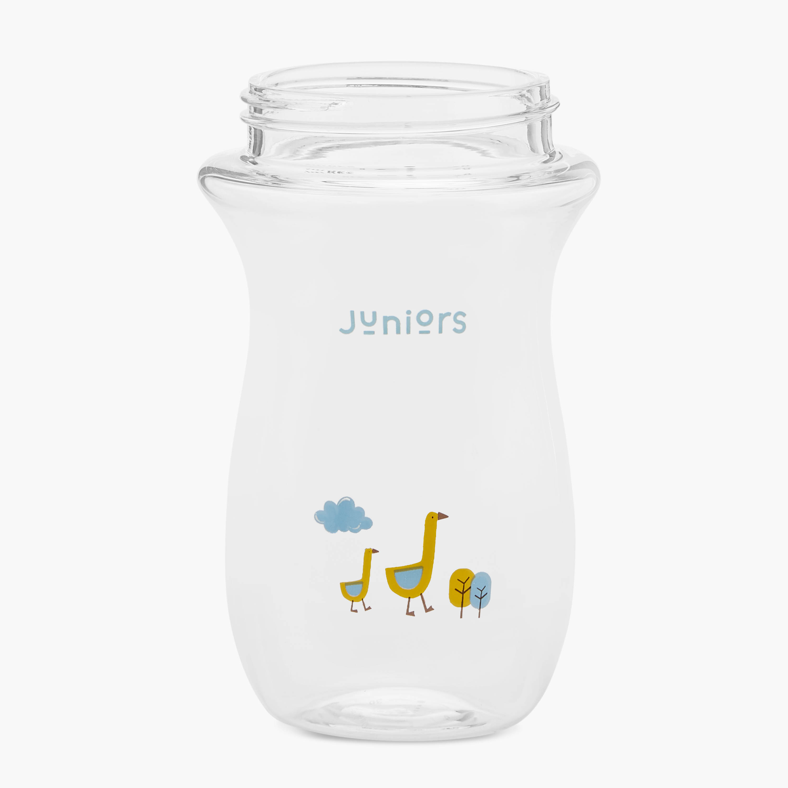 Juniors Just Like Nature 240 ml Glass Feeding Bottle with Anti-Colic Teat - White-baby-feeding-feedingbottles-bottlesandteats-image-13