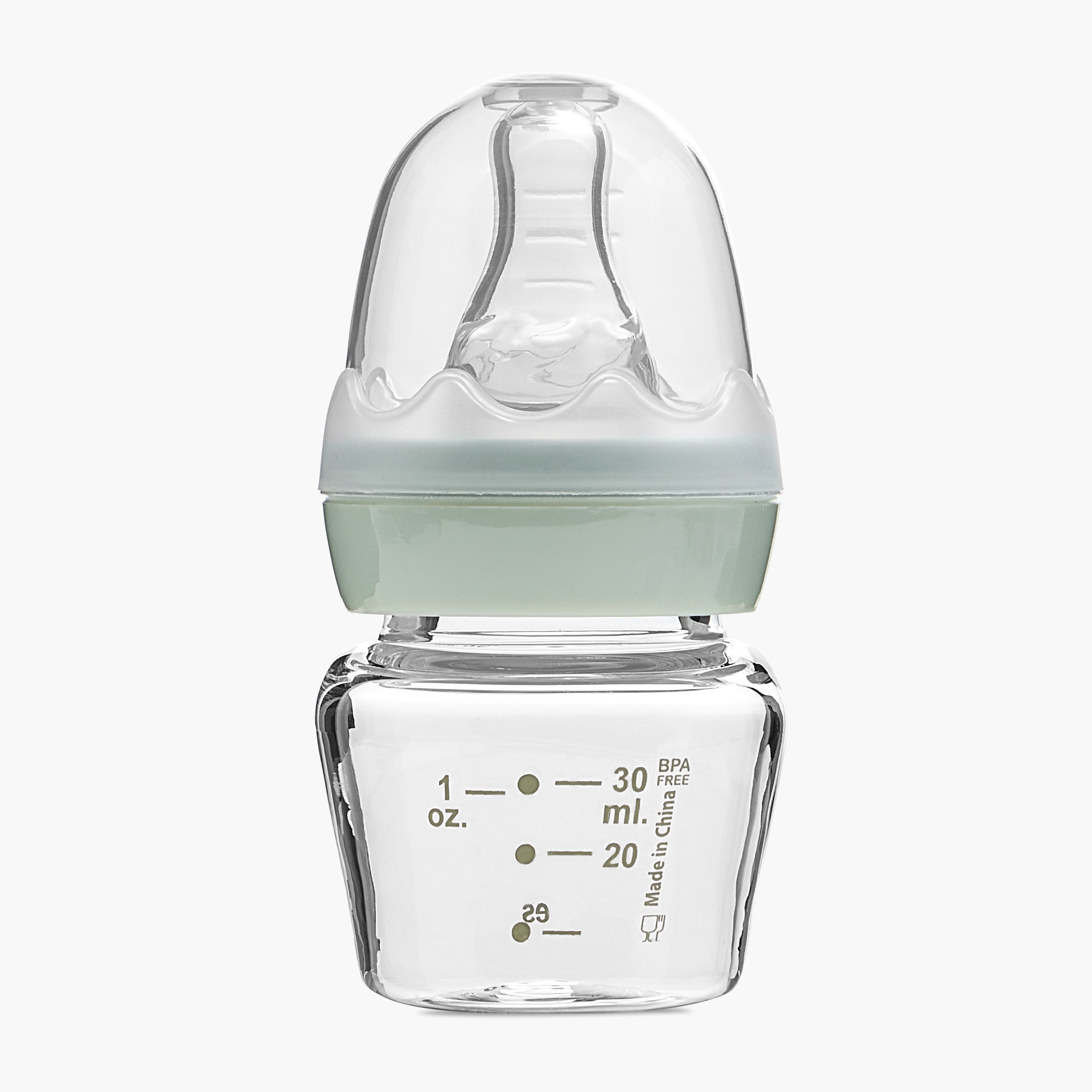 Giggles Typography Print Mini Glass Feeding Bottle - 30 ml-baby-feeding-feedingbottles-bottlesandteats-image-2