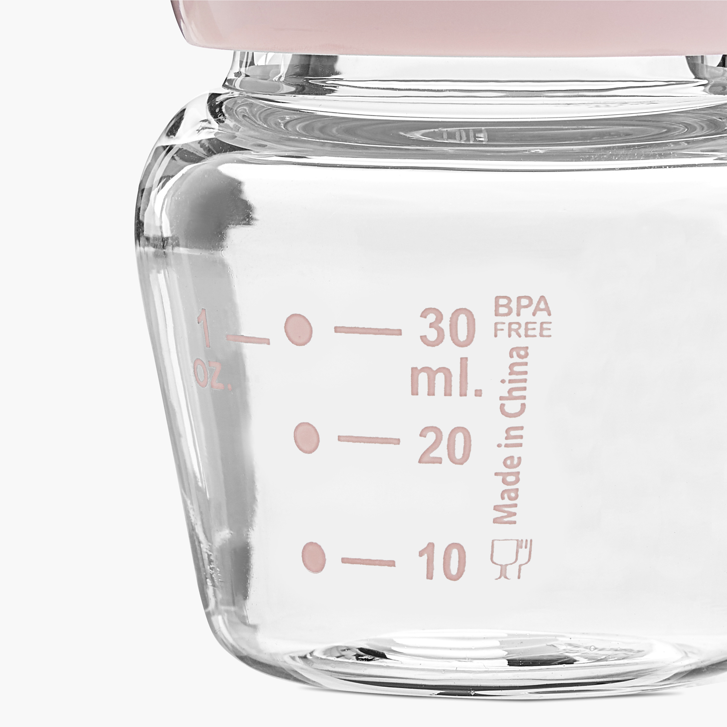 Giggles Printed Glass Mini Nurser Feeding Bottle with Cap - 30 ml-baby-feeding-feedingbottles-bottlesandteats-image-6