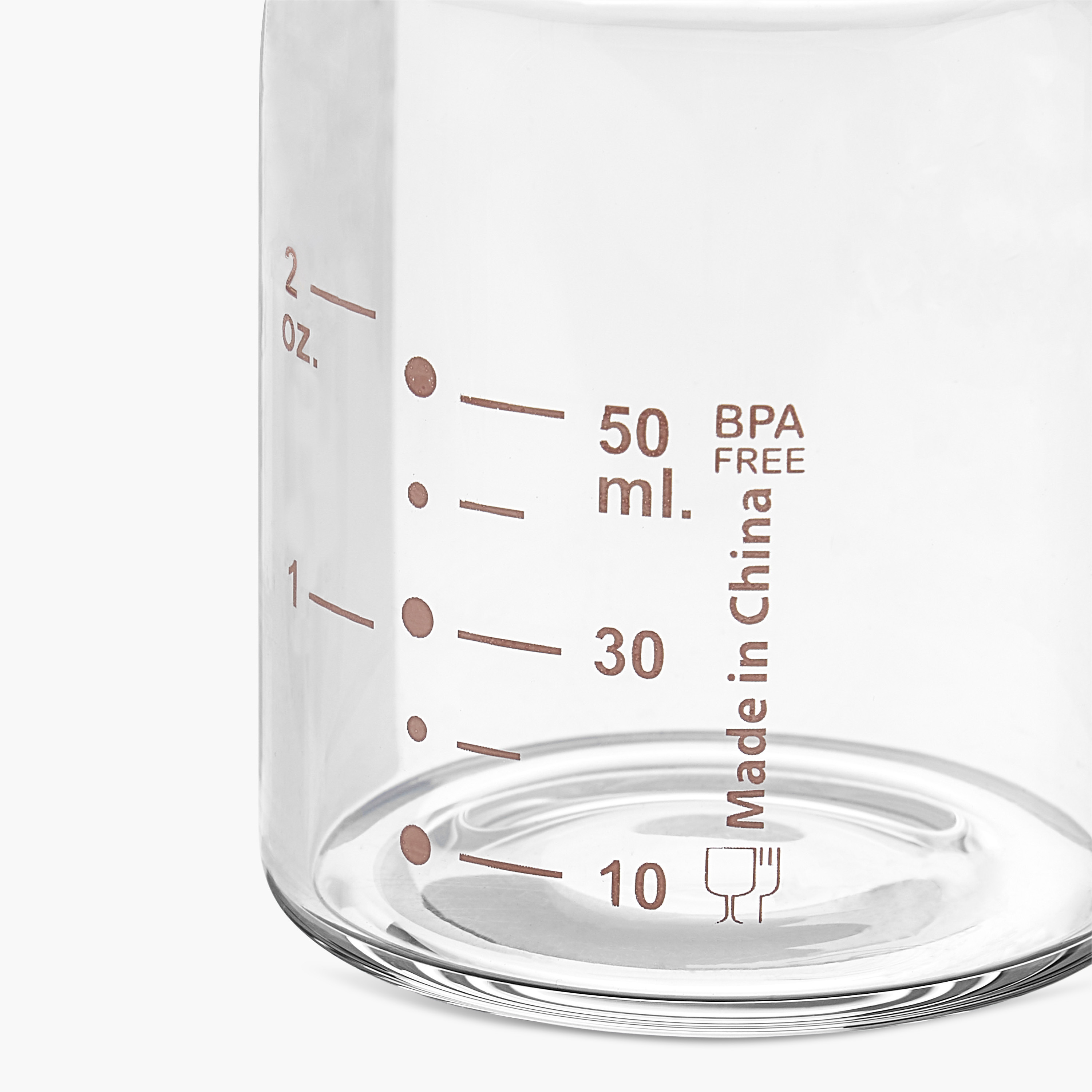 Giggles Typography Print Glass Feeding Bottle - 50 ml-baby-feeding-feedingbottles-bottlesandteats-image-6