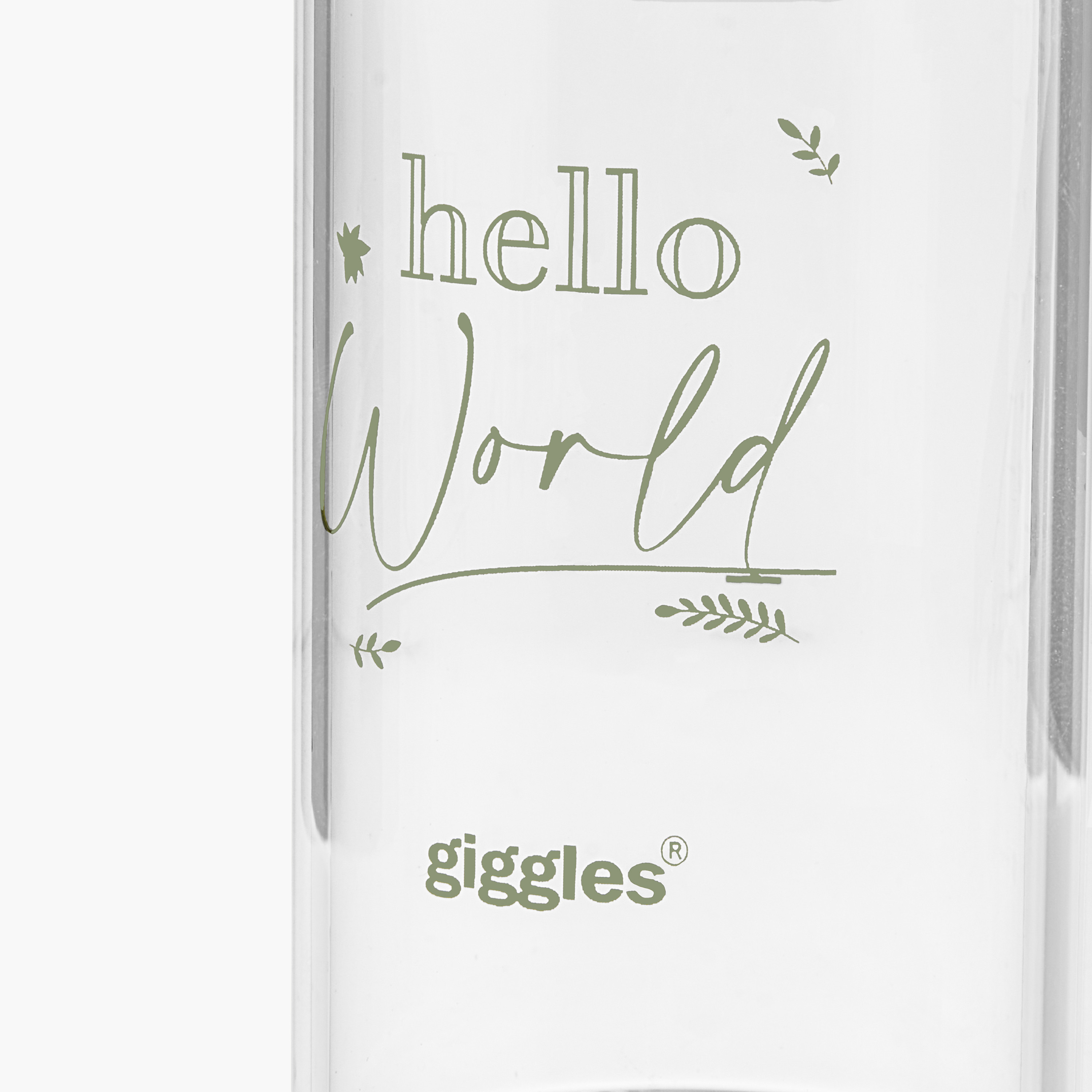 Giggles Hello World Print Glass Feeding Bottle - 120 ml-baby-feeding-feedingbottles-bottlesandteats-image-5