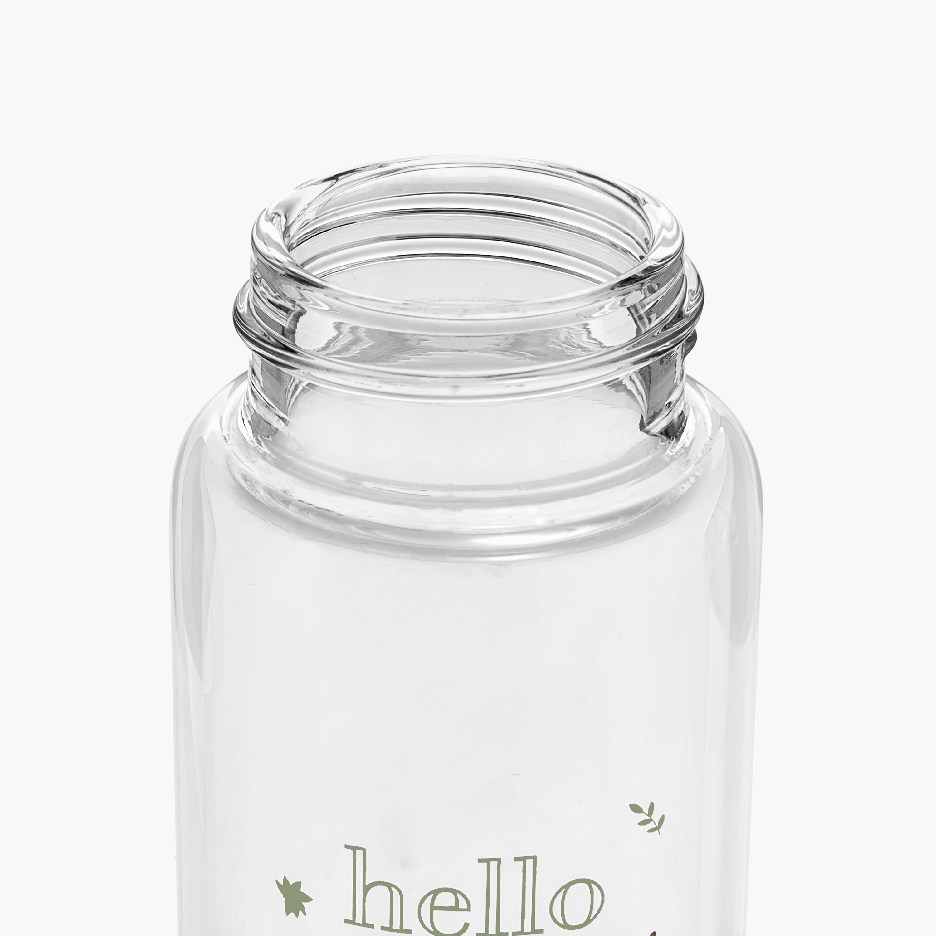 Giggles Hello World Print Glass Feeding Bottle - 120 ml-baby-feeding-feedingbottles-bottlesandteats-image-8