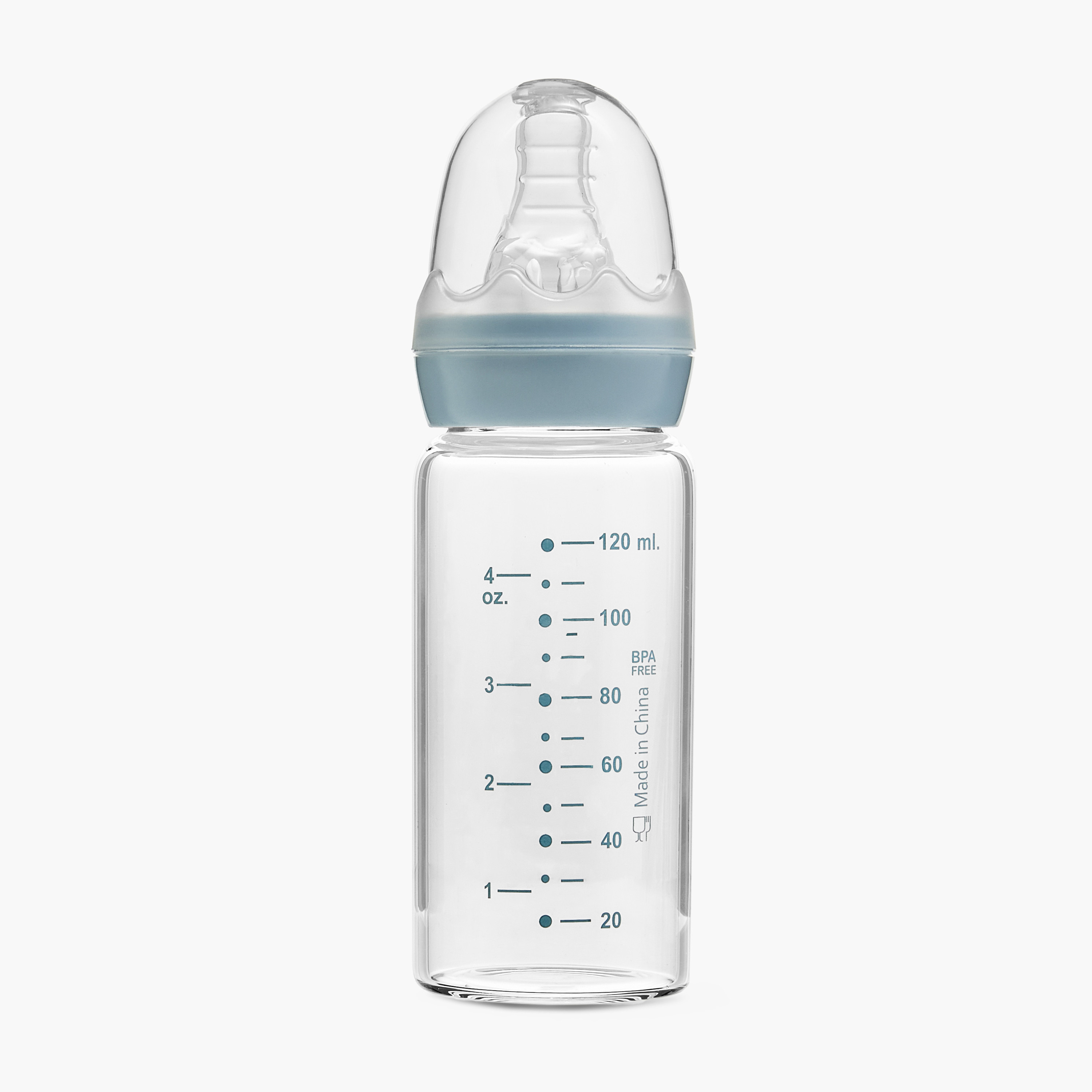 Giggles Rock Pony Print Glass Feeding Bottle - 120 ml-baby-feeding-feedingbottles-bottlesandteats-image-2