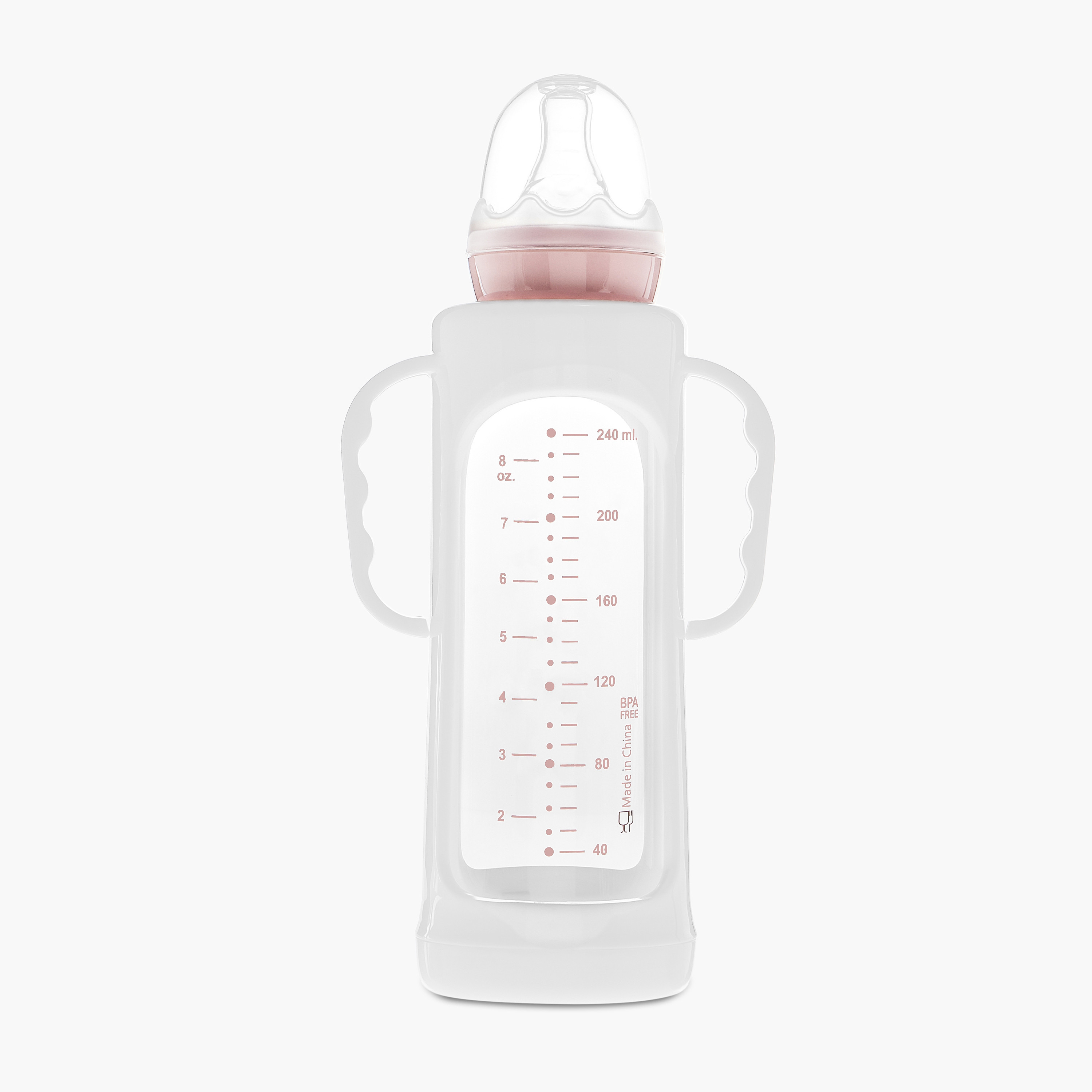 Giggles Printed Glass Feeding Bottle - 240 ml-baby-feeding-feedingbottles-bottlesandteats-image-2