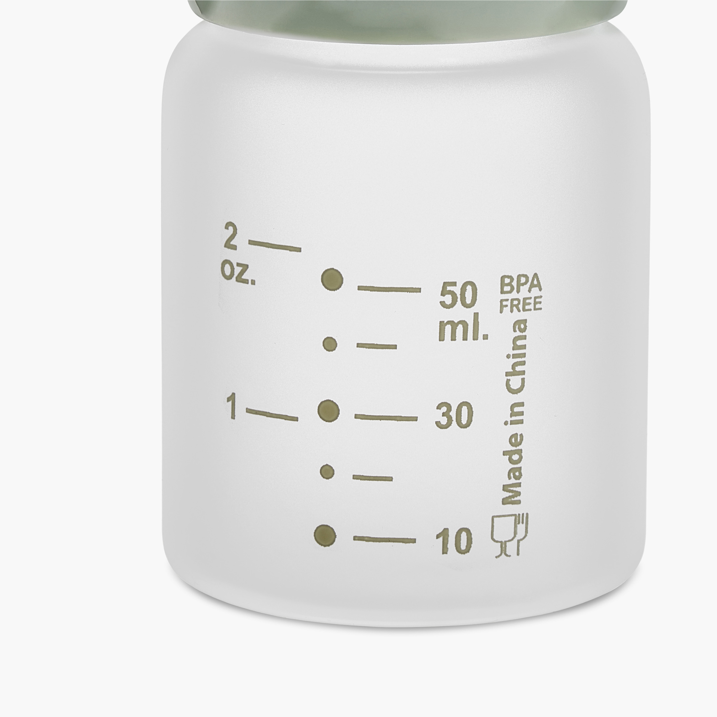 Giggles Hello World Print Glass Feeding Bottle - 50 ml-baby-feeding-feedingbottles-bottlesandteats-image-6