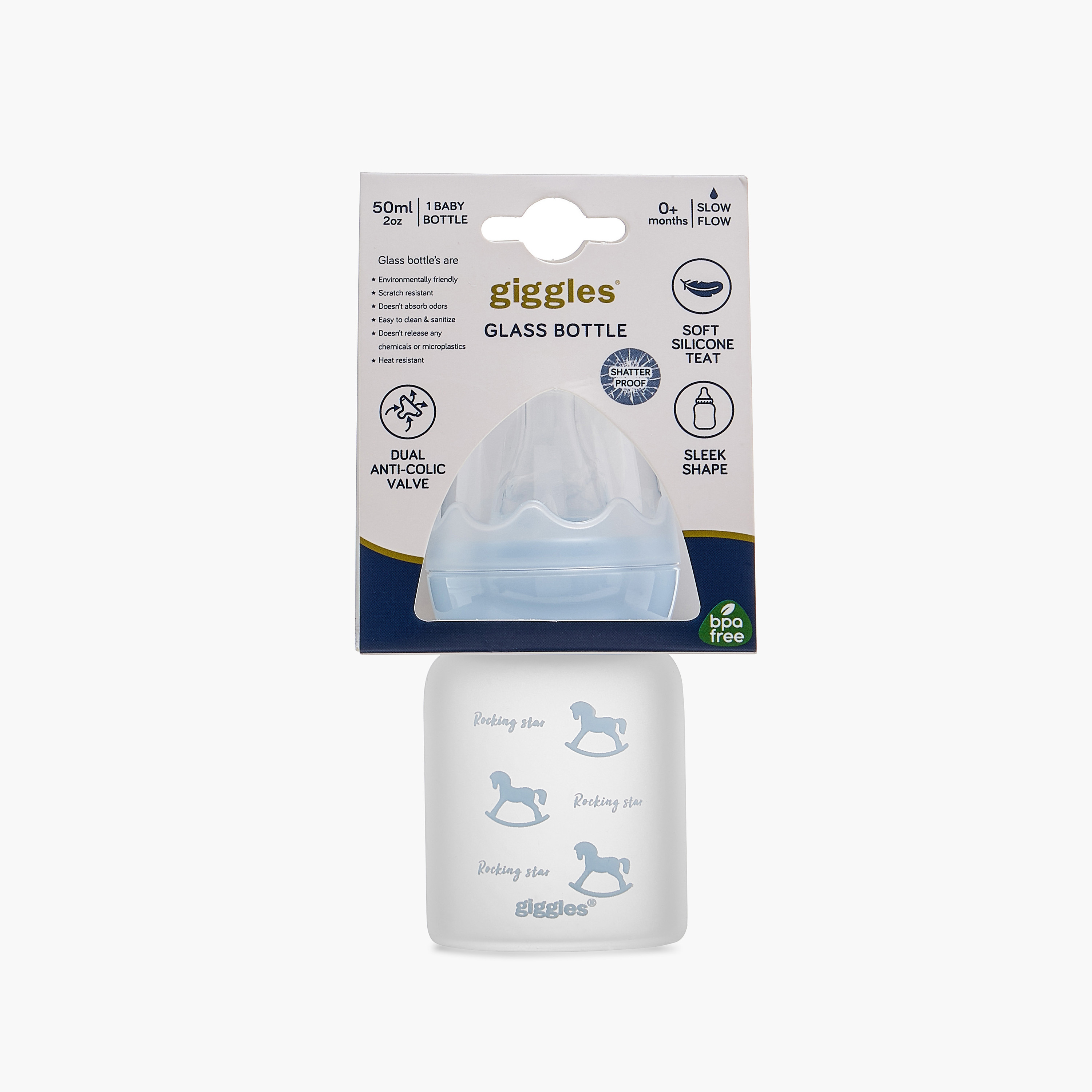 Giggles Printed Feeding Bottle - 50 ml-baby-feeding-feedingbottles-bottlesandteats-image-8